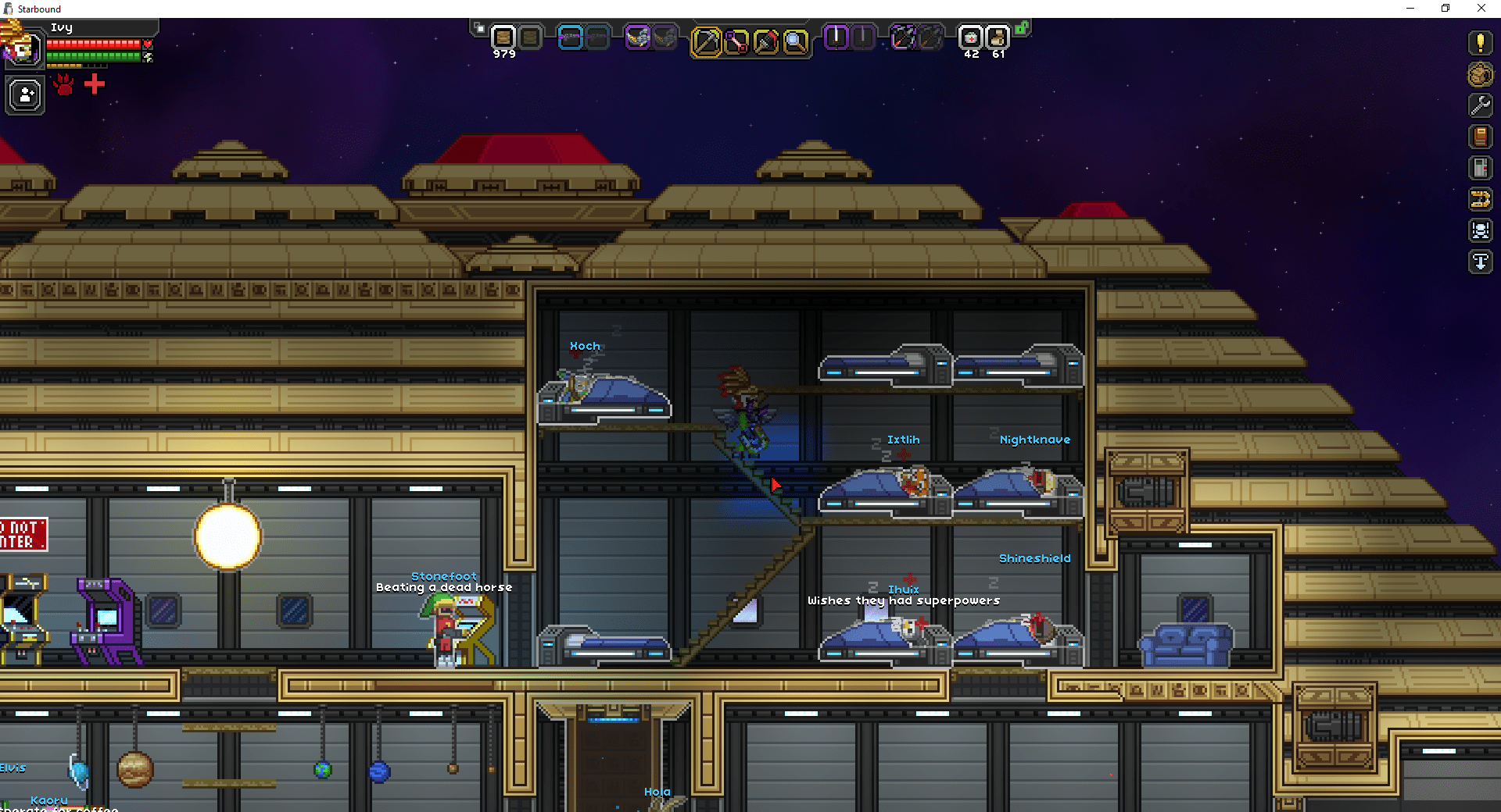 They just made me feel bad. I didn't bother making an actual ship until