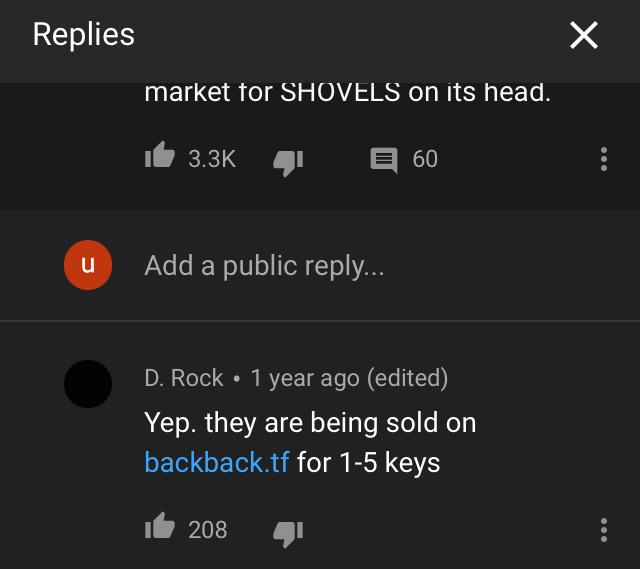 to spell backpack.tf correctly r/therewasanattempt