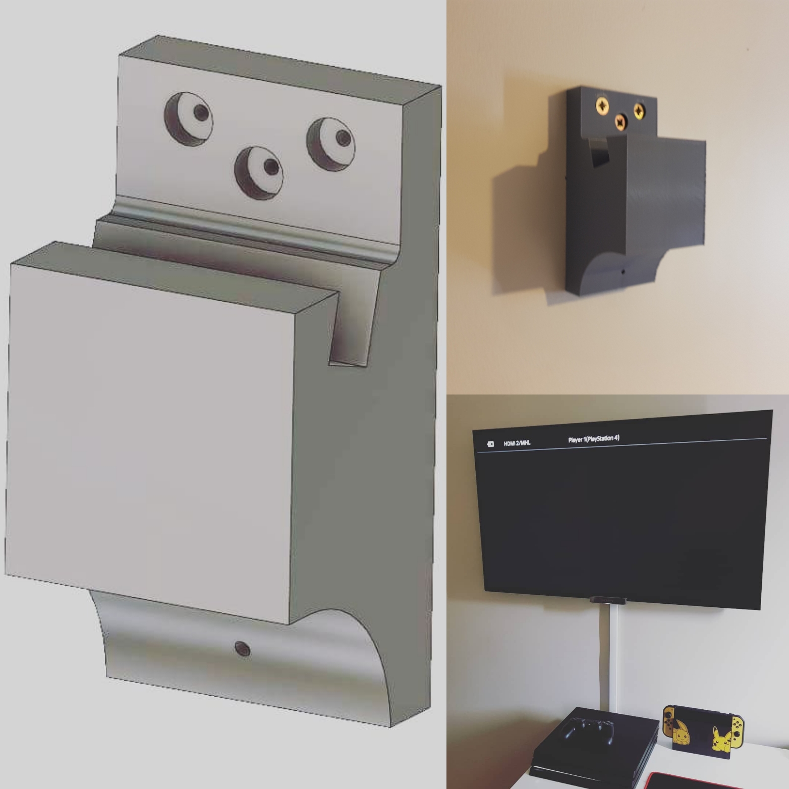 Proprietary TV wall mount was 120 on eBay for my Sony Bravia. No 3D