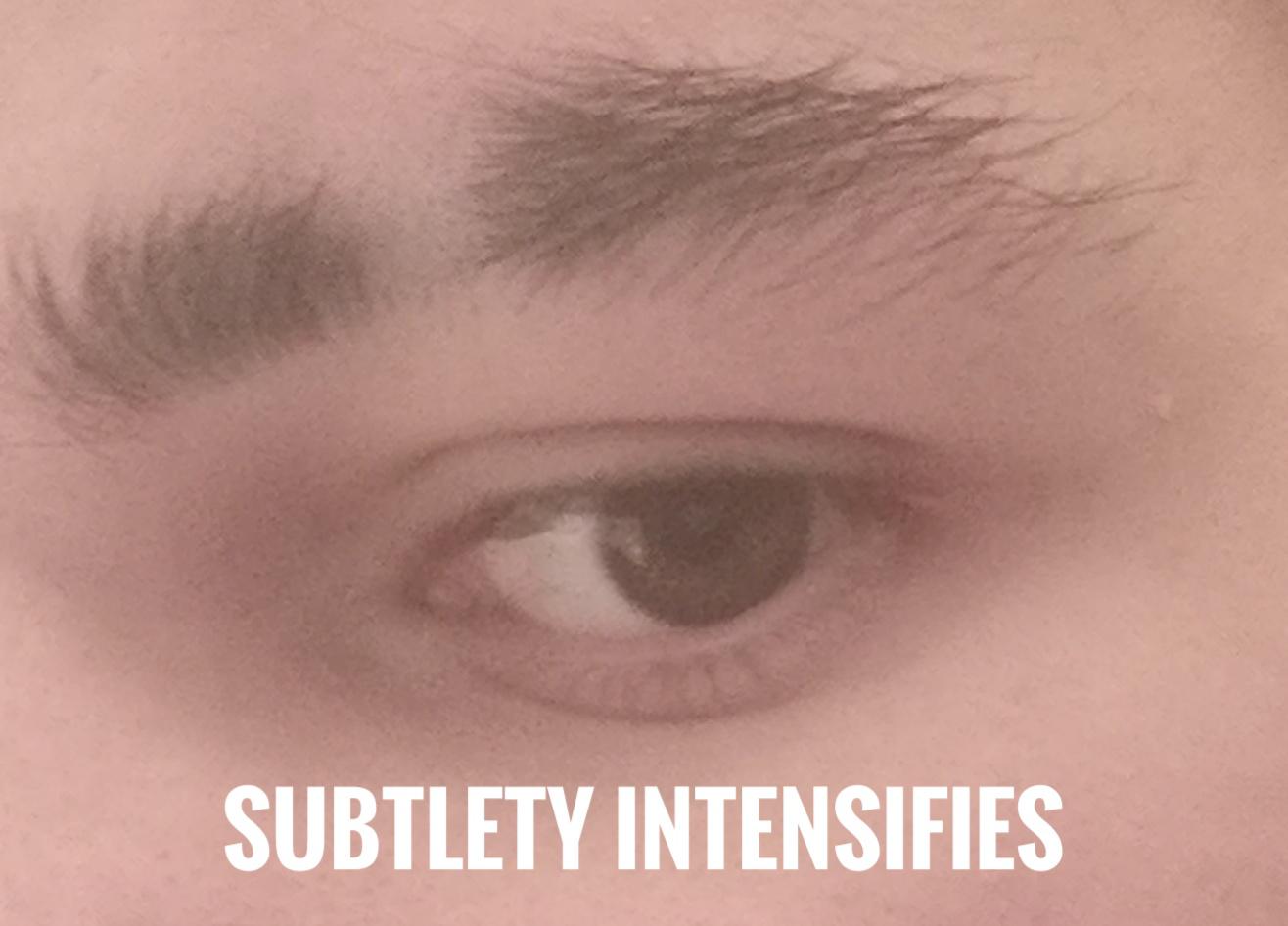 The lgbtqui+ community eyebrow slits are a stylish and subtle way to
