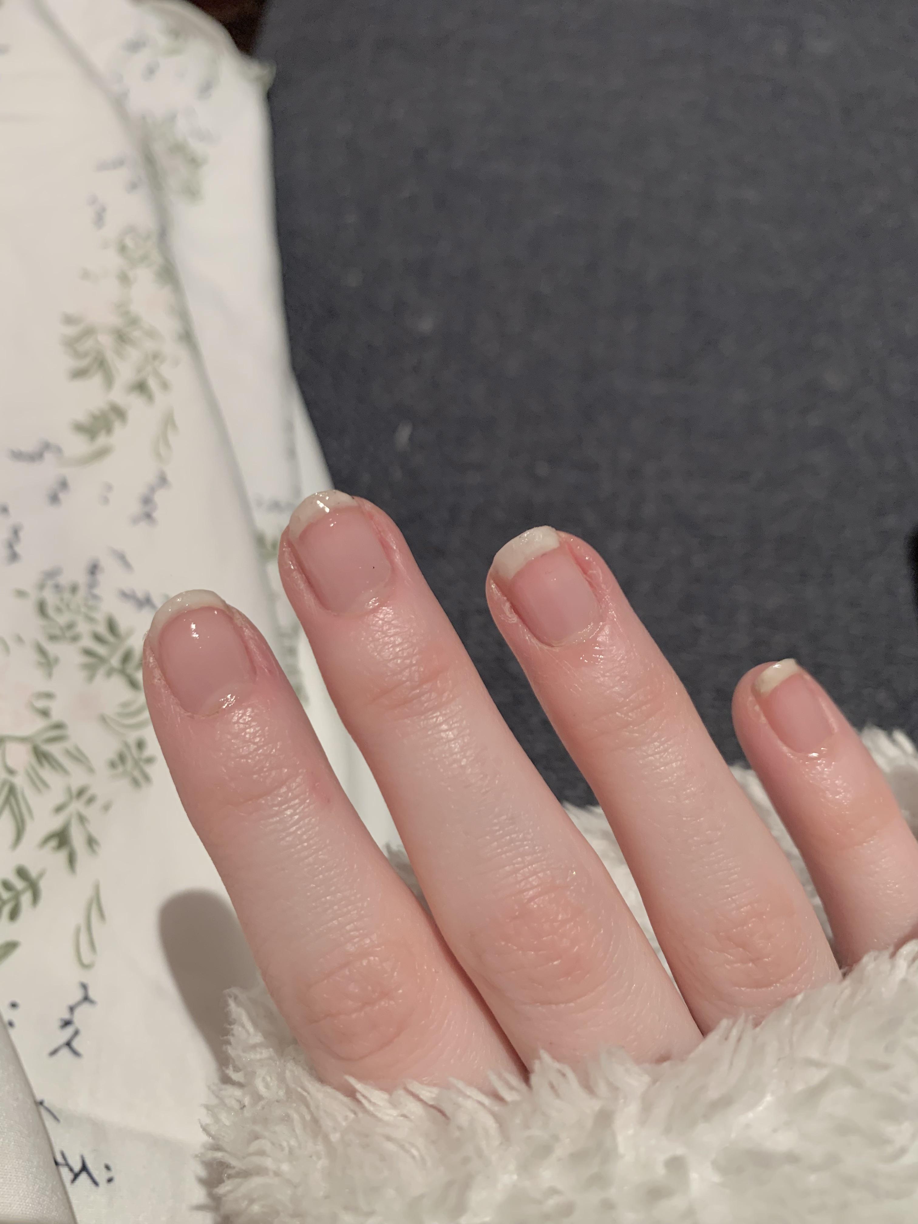 Longest nail beds I’ve ever had after a decade of stubby nails! Trust