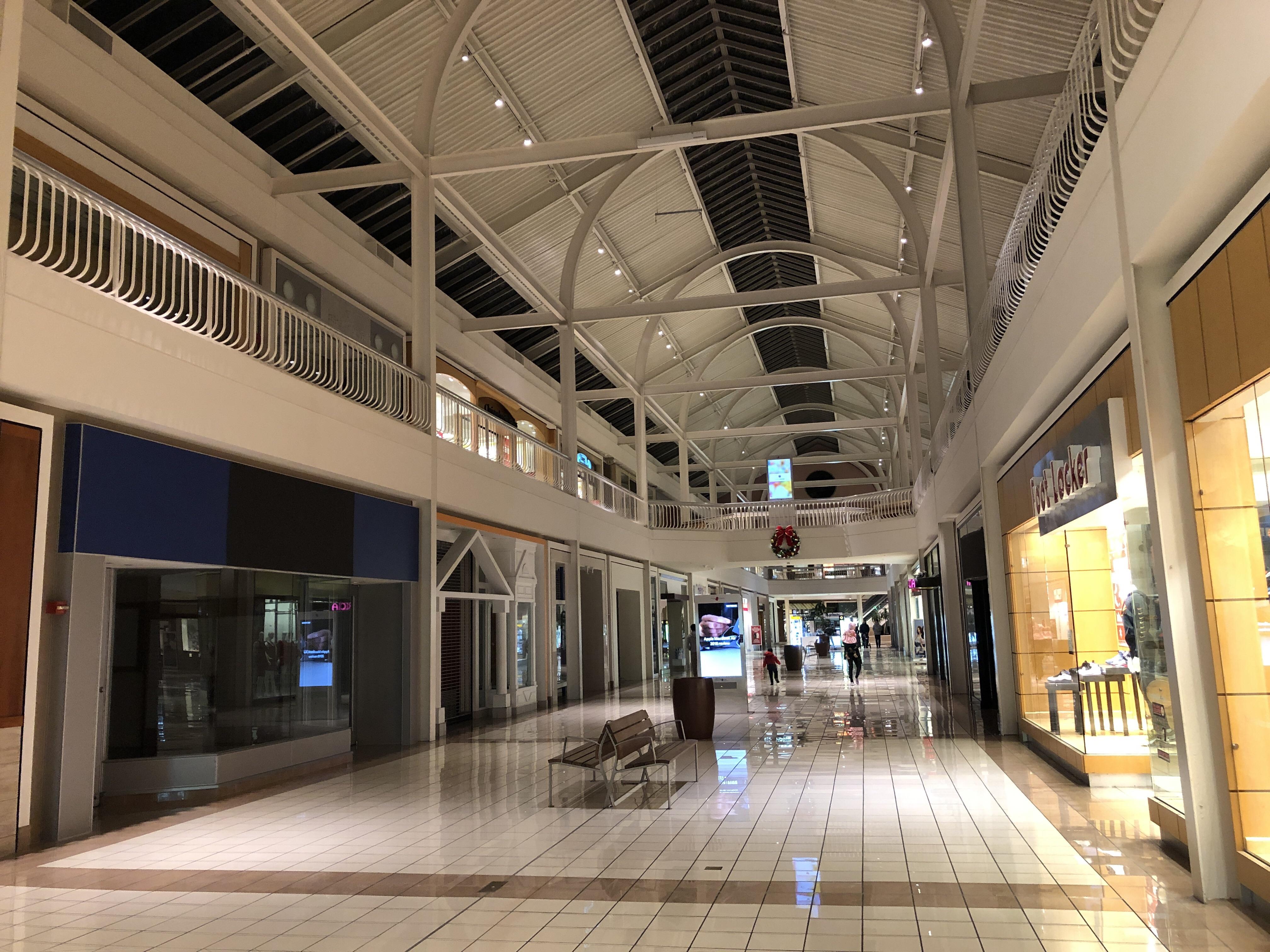 Collin Creek Plano, TX. 6pm on Saturday. The whole mall had dim