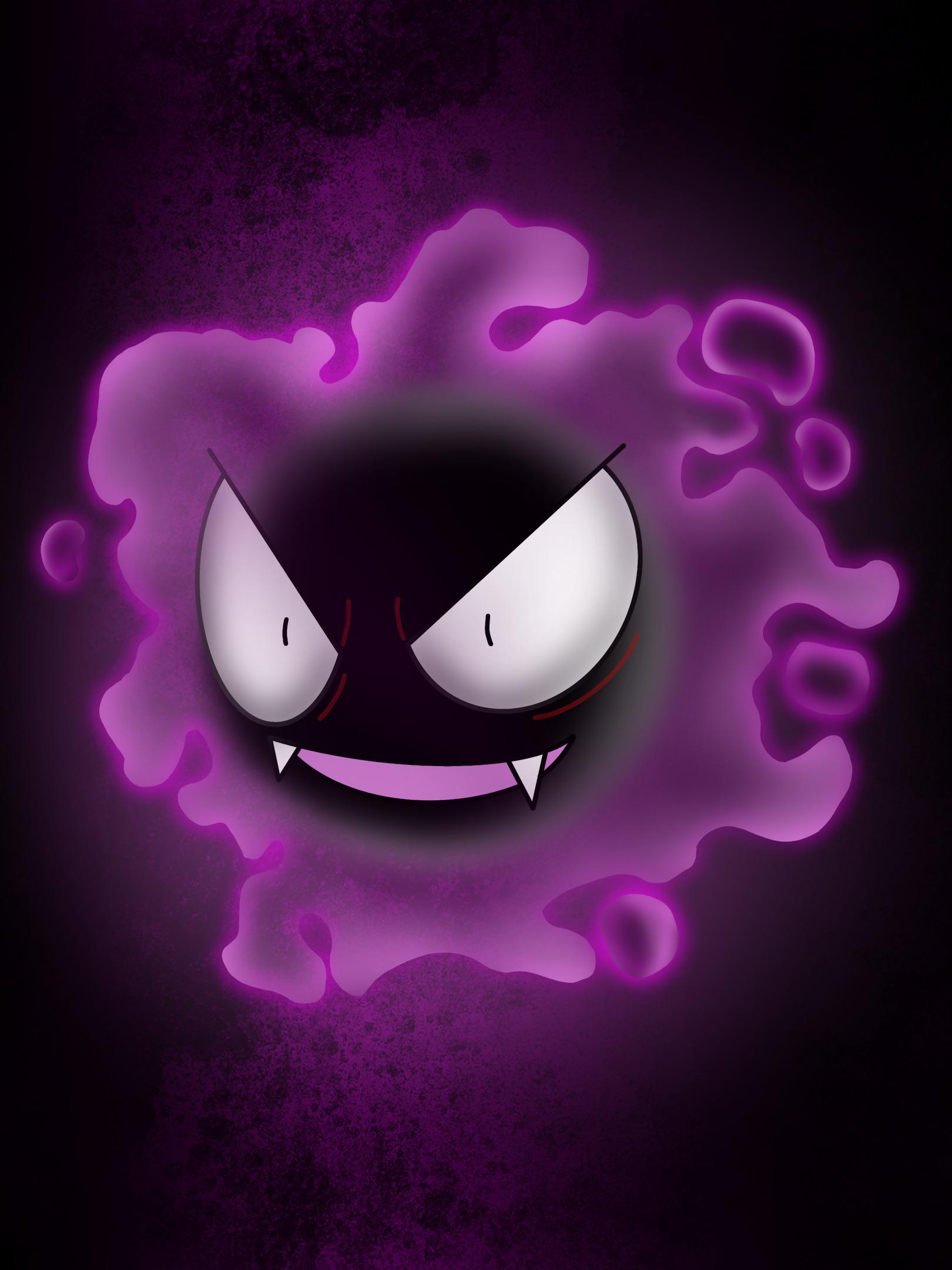 [OC] Gastly fan art pokemon