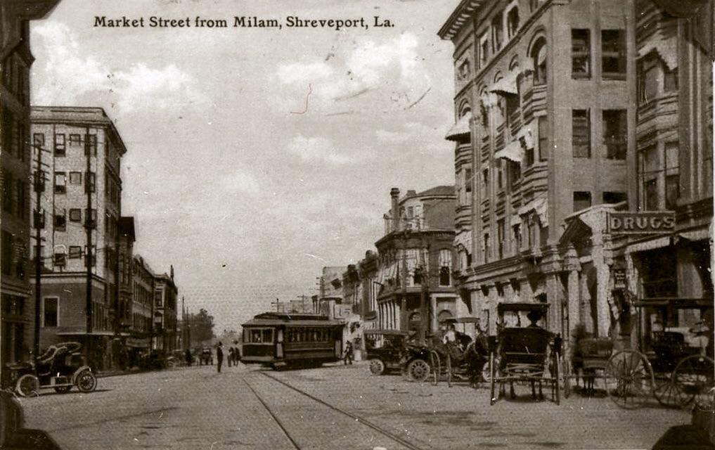 Shreveport, Louisiana, Market Street at Milam (1915) r/shreveport