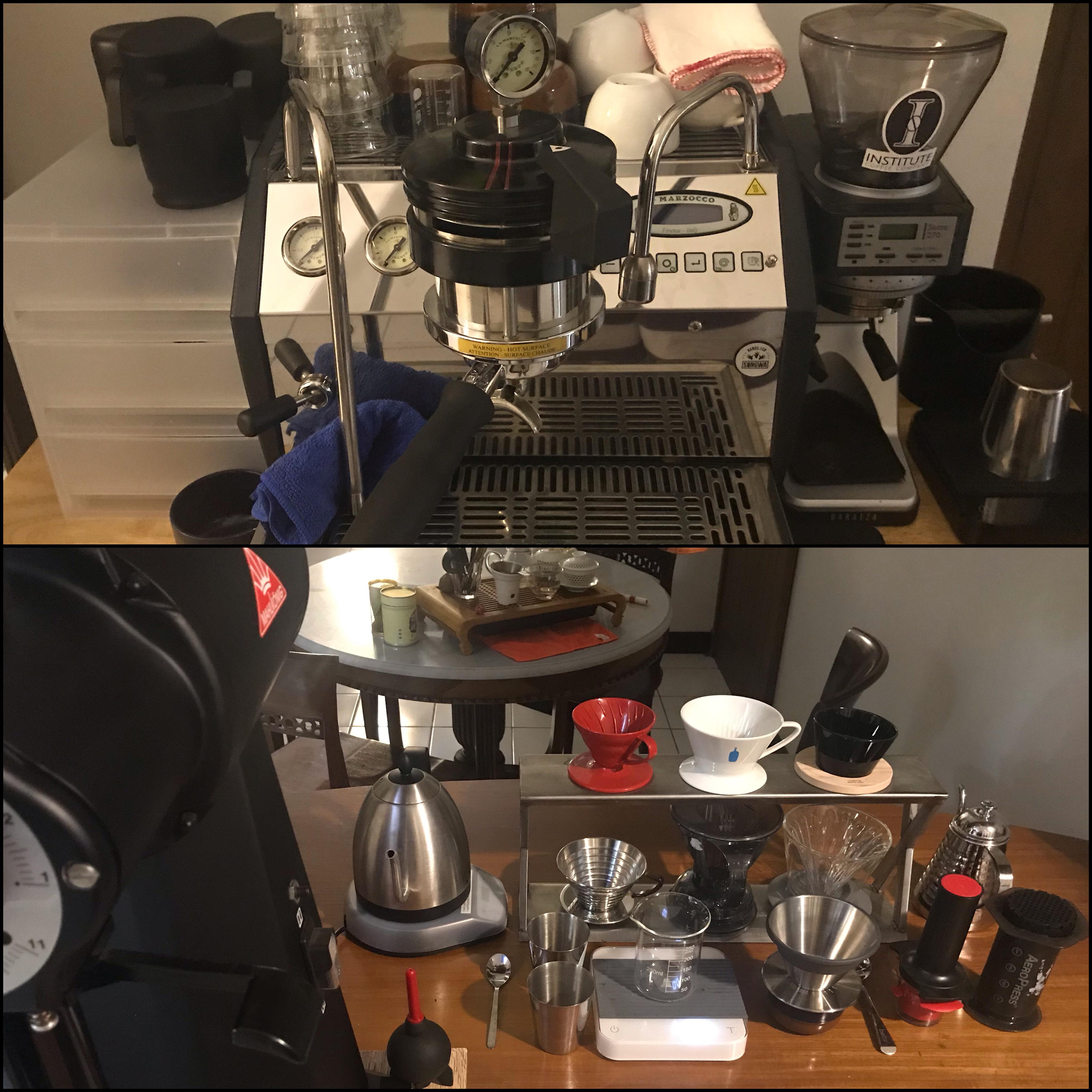 Espresso station and brew station setup. r/coffeestations