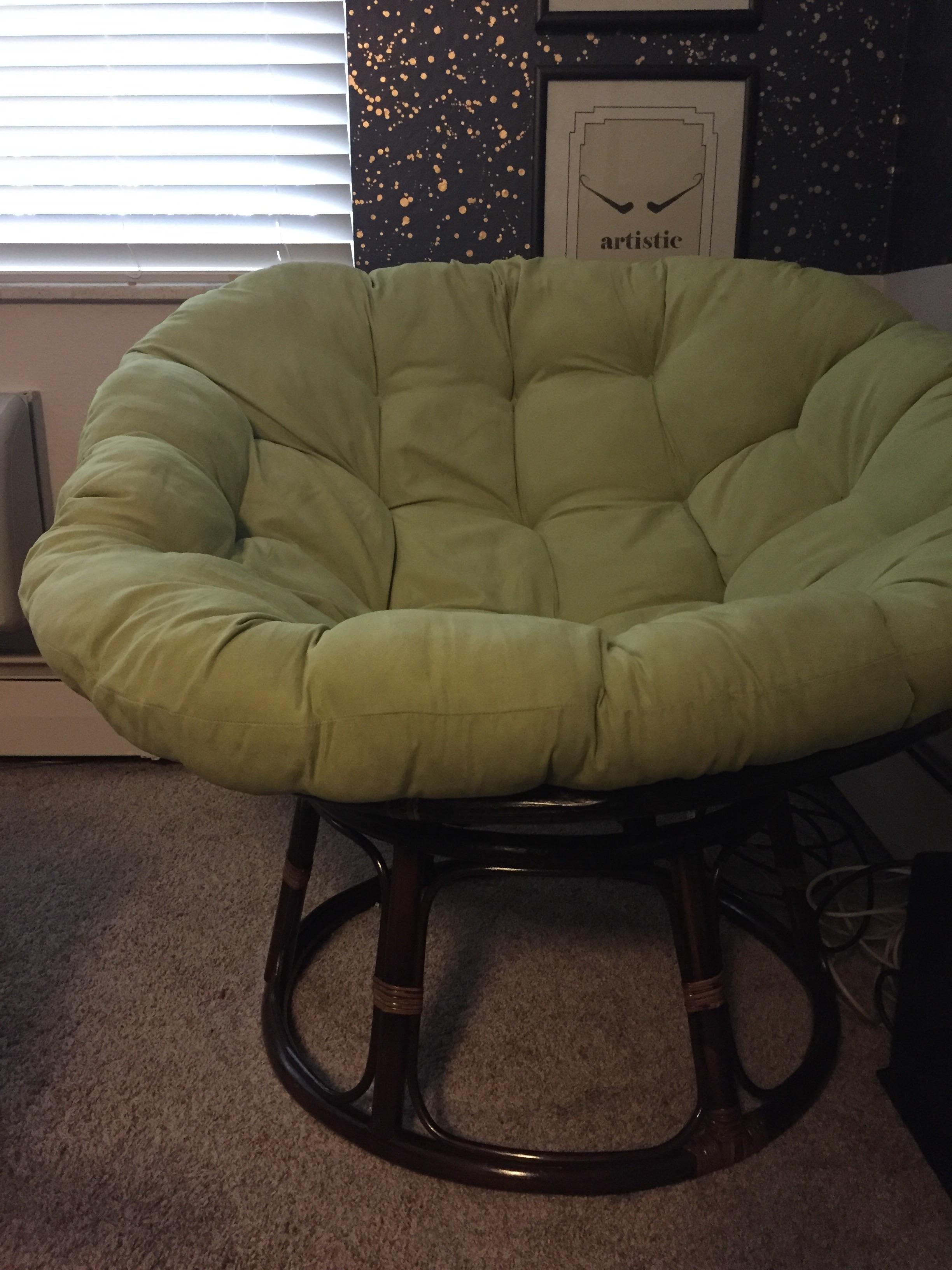 Brown Papasan Chair with Green Cushion r/denverlist