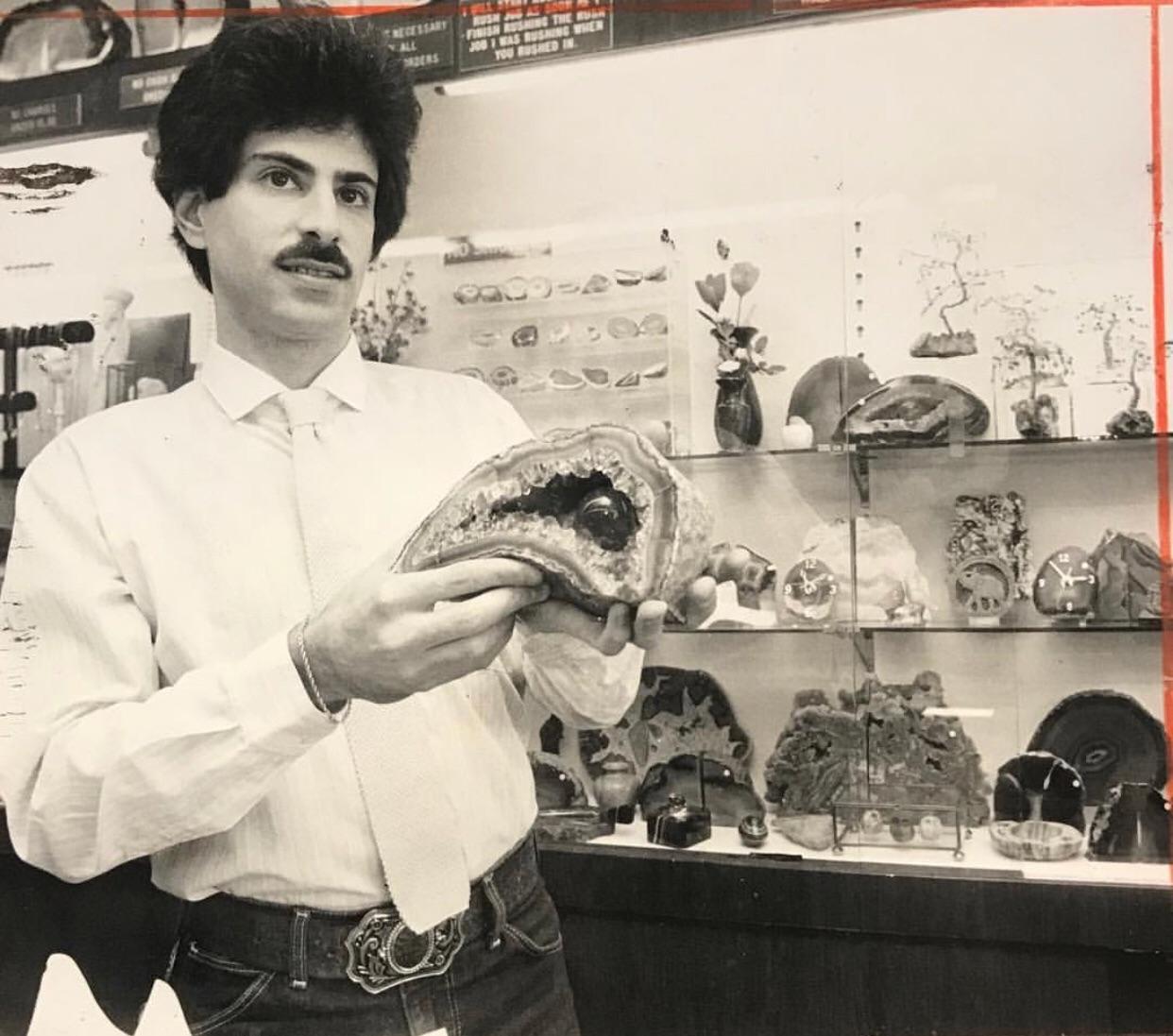 My boss Gary, a jeweler/rockhound extraordinaire, circa the 80s r