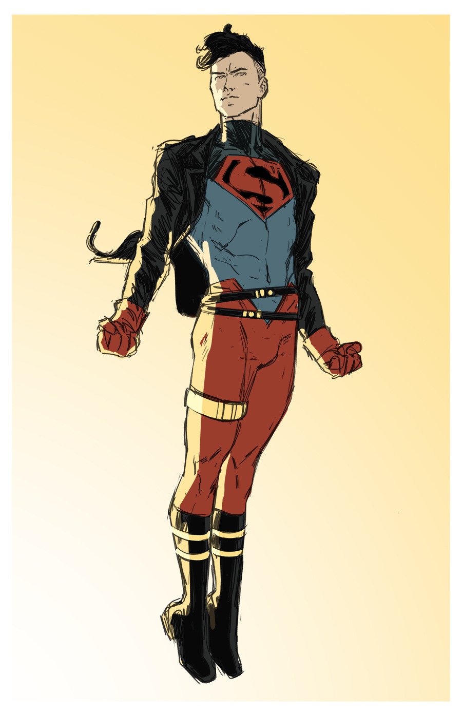 What Conner Kent Should Look Like When He Returns (Art By Kris Anka) Coloring Edit By Me r