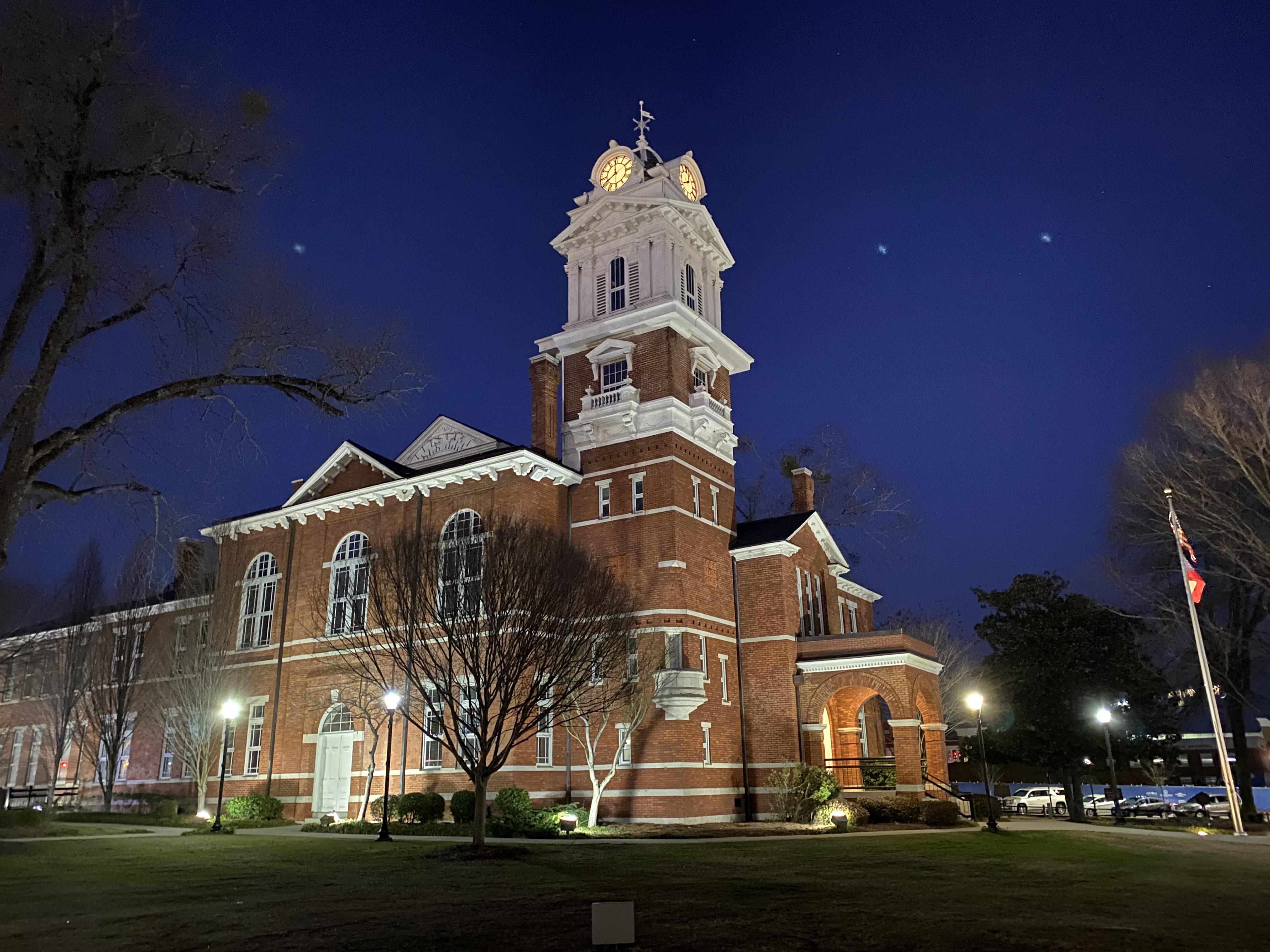 Historic Lawrenceville Courthouse NightMode 