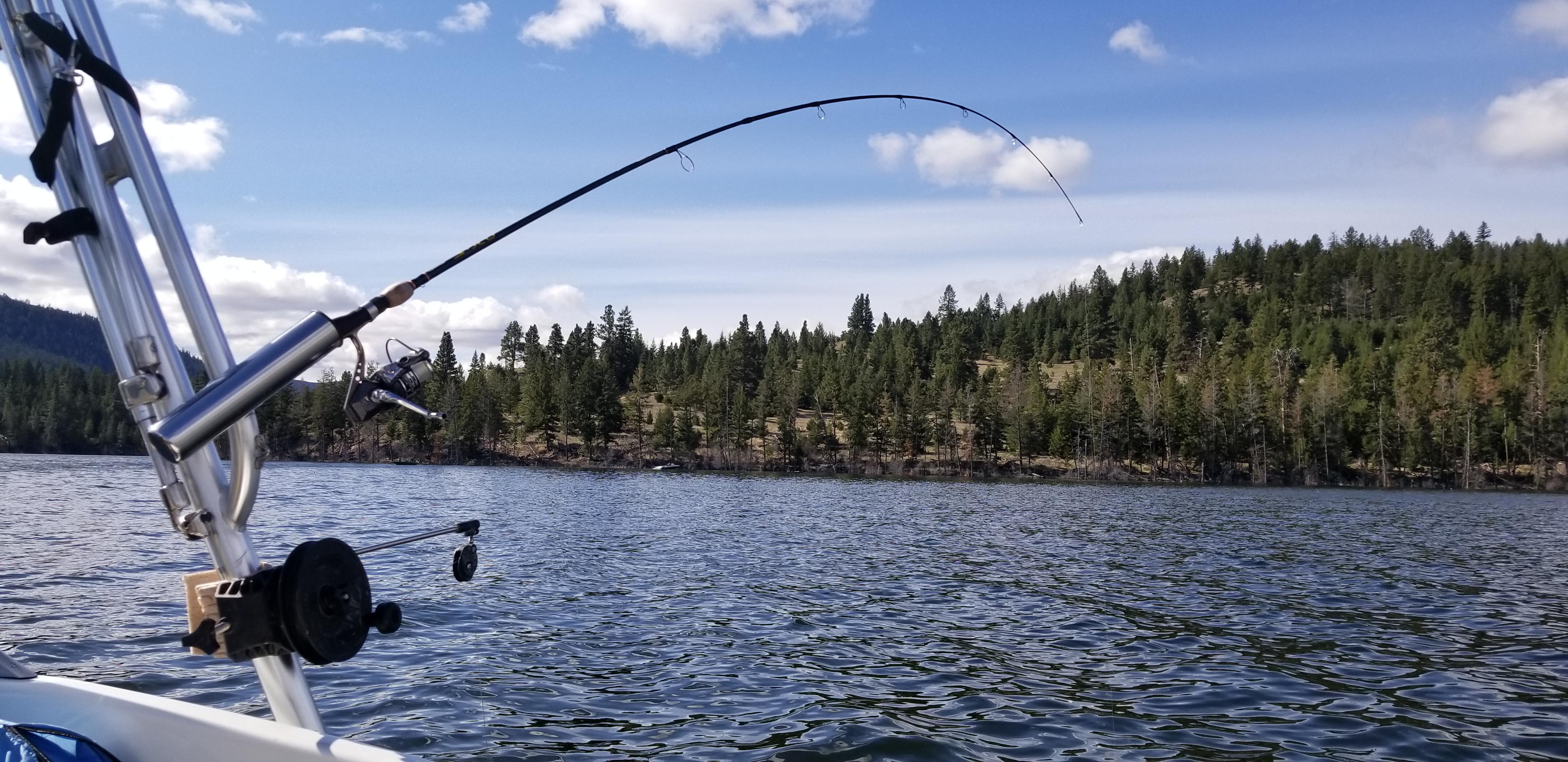 Stump Lake was slow today...and very windy r/kokanee_fishing