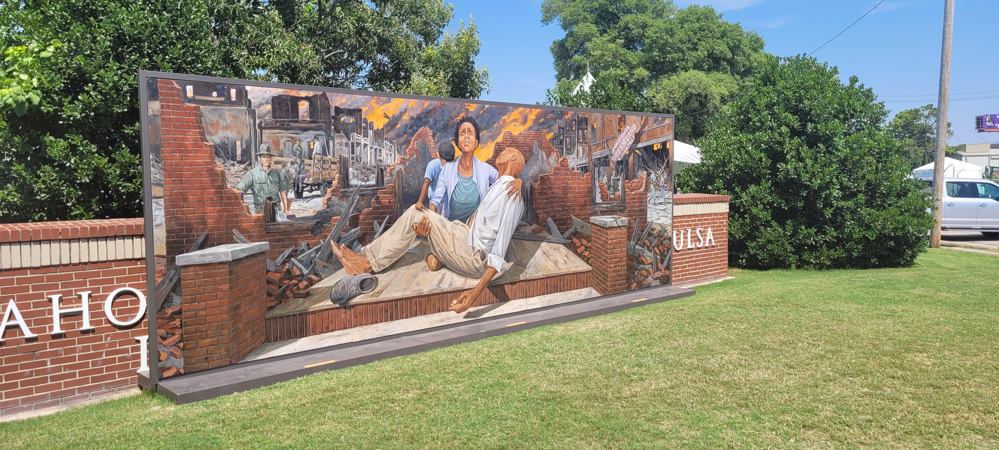 Black Wall Street mural on [OC] r/pics