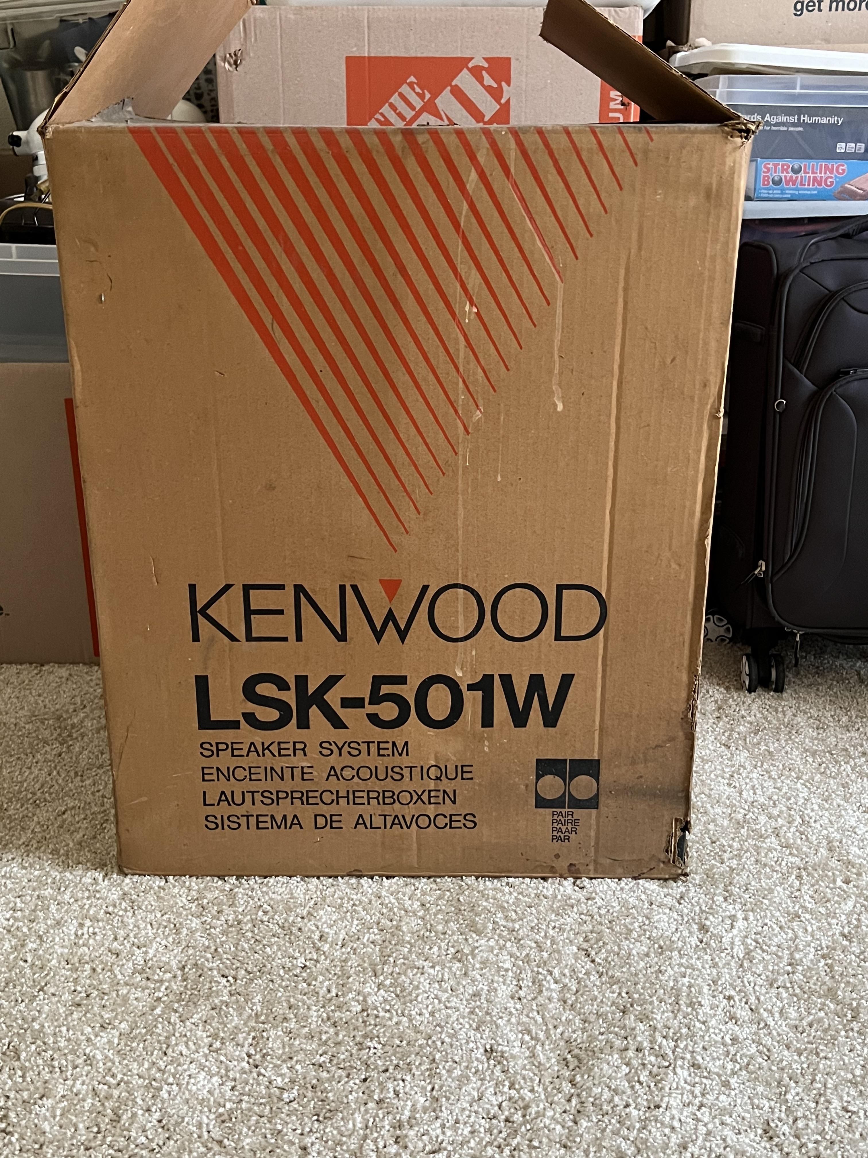 I just found these Kenwood speakers, still in the box. Did I find