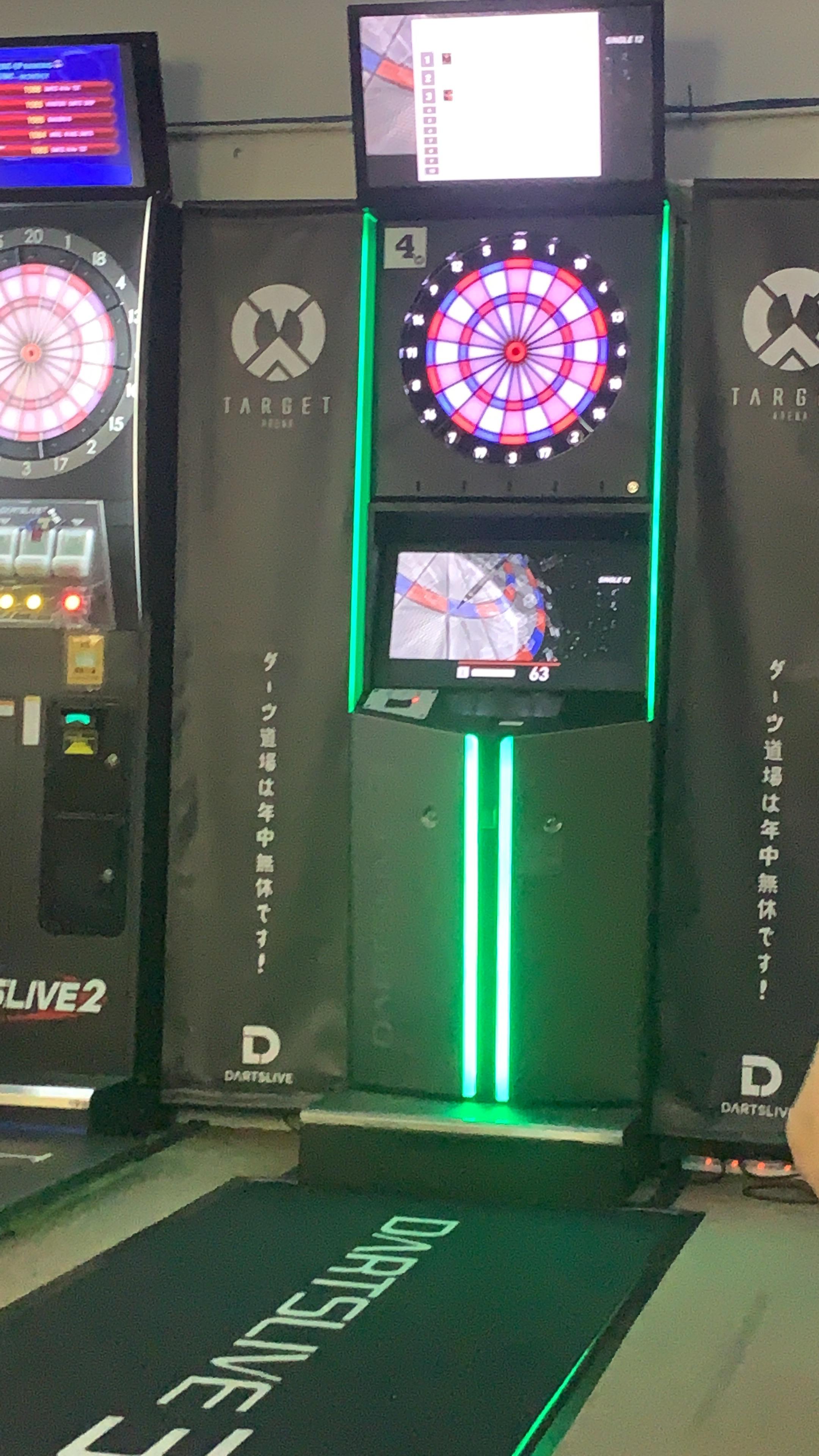 It’s finally available at my nearby dojo, Dartslive 3 r/Darts