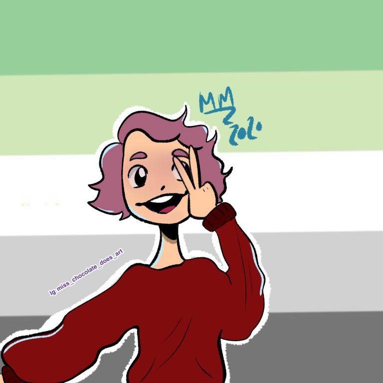 Drawing the LGBTQ+ as people, aromatic! lgbt