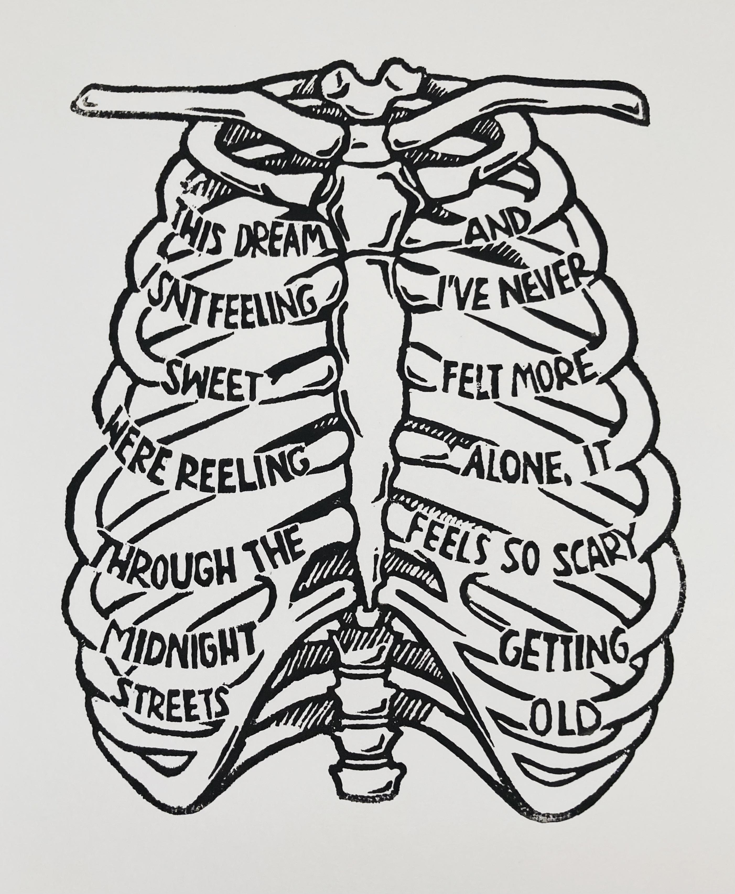 Any Lorde fans here? Ribs print by me, 2022 r/dontdeadopeninside