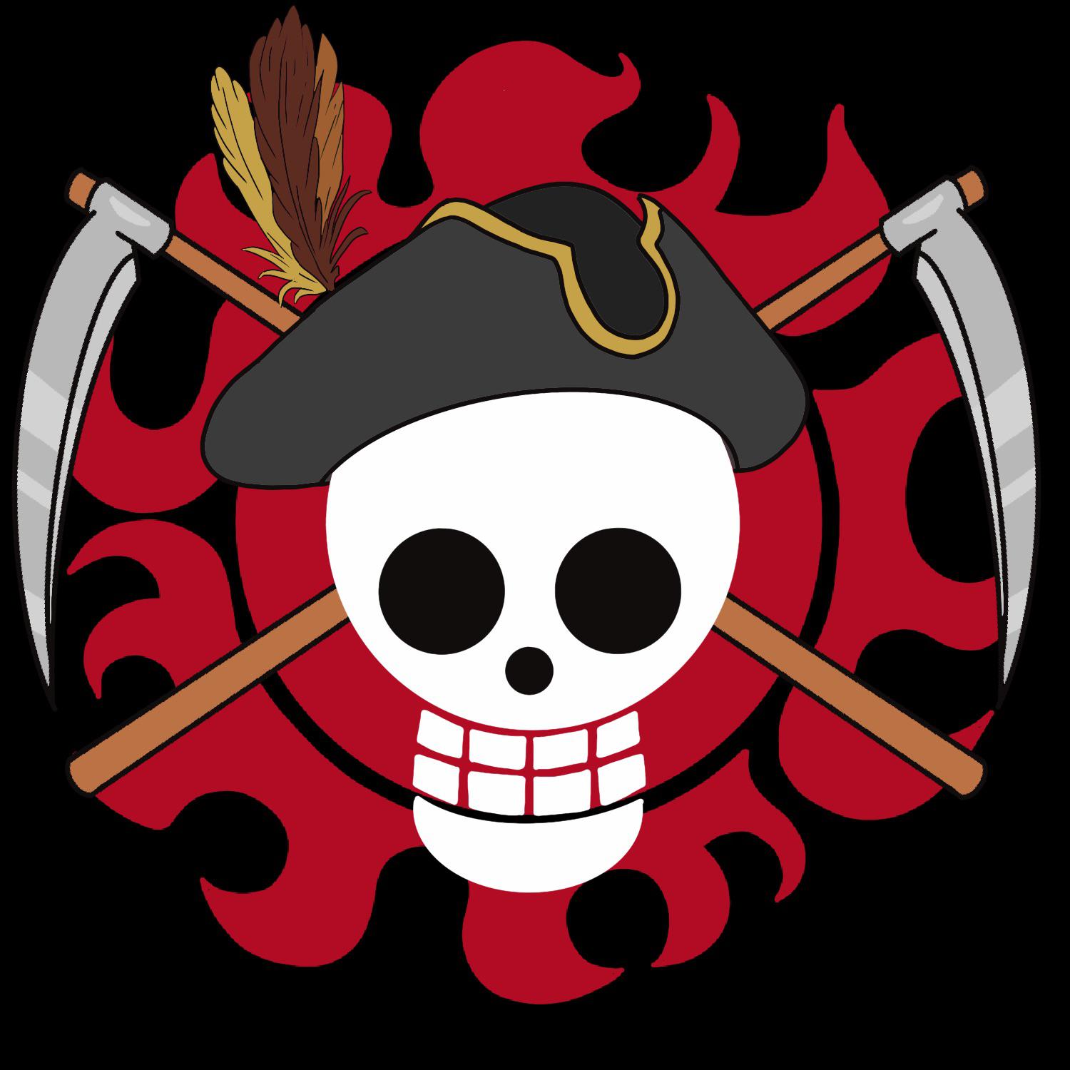 I made this Jolly Roger for my One Piece RPG campaign. Our crew name
