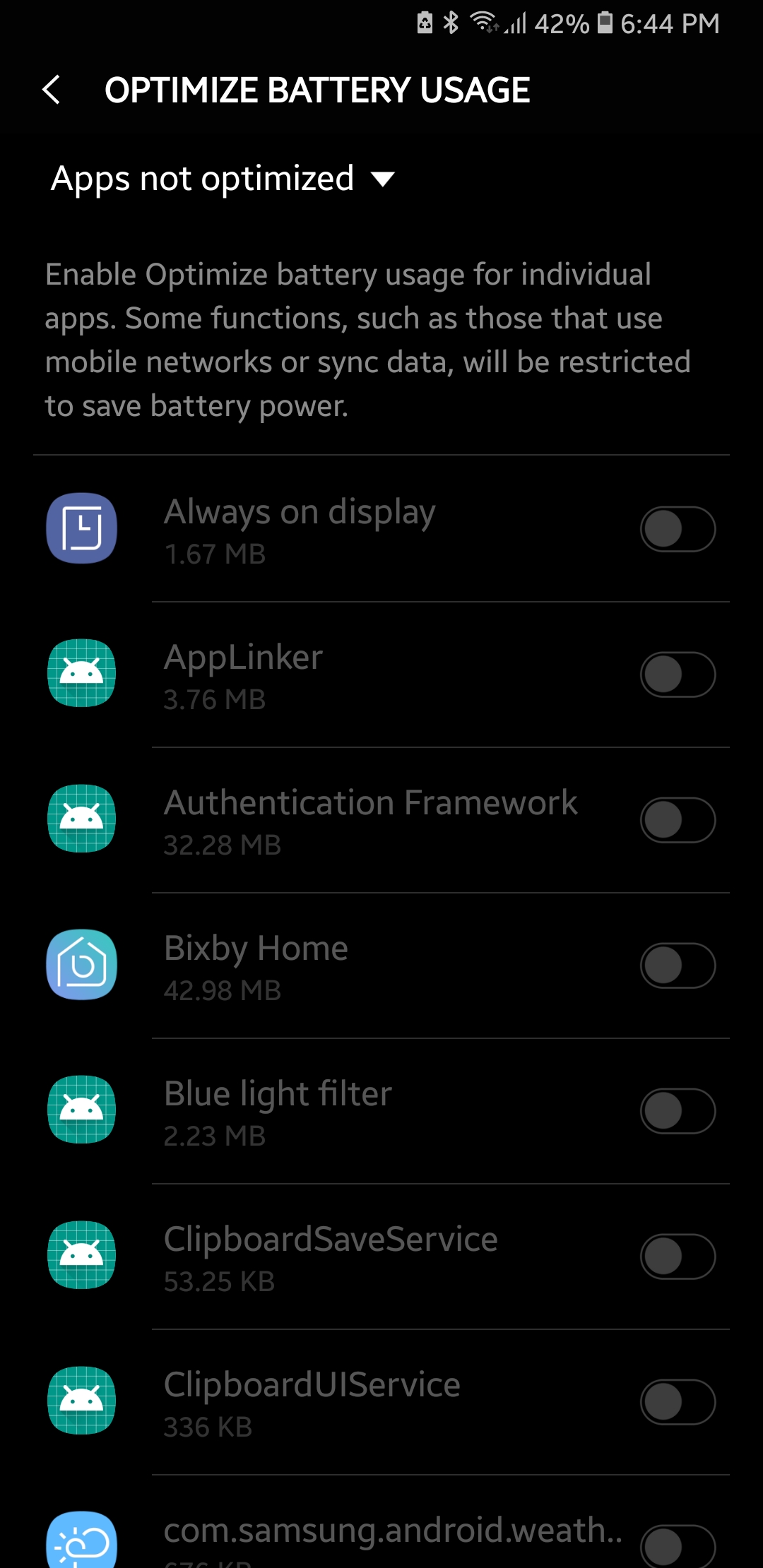 How to Optimize these apps to save more battery life. r/GalaxyS8