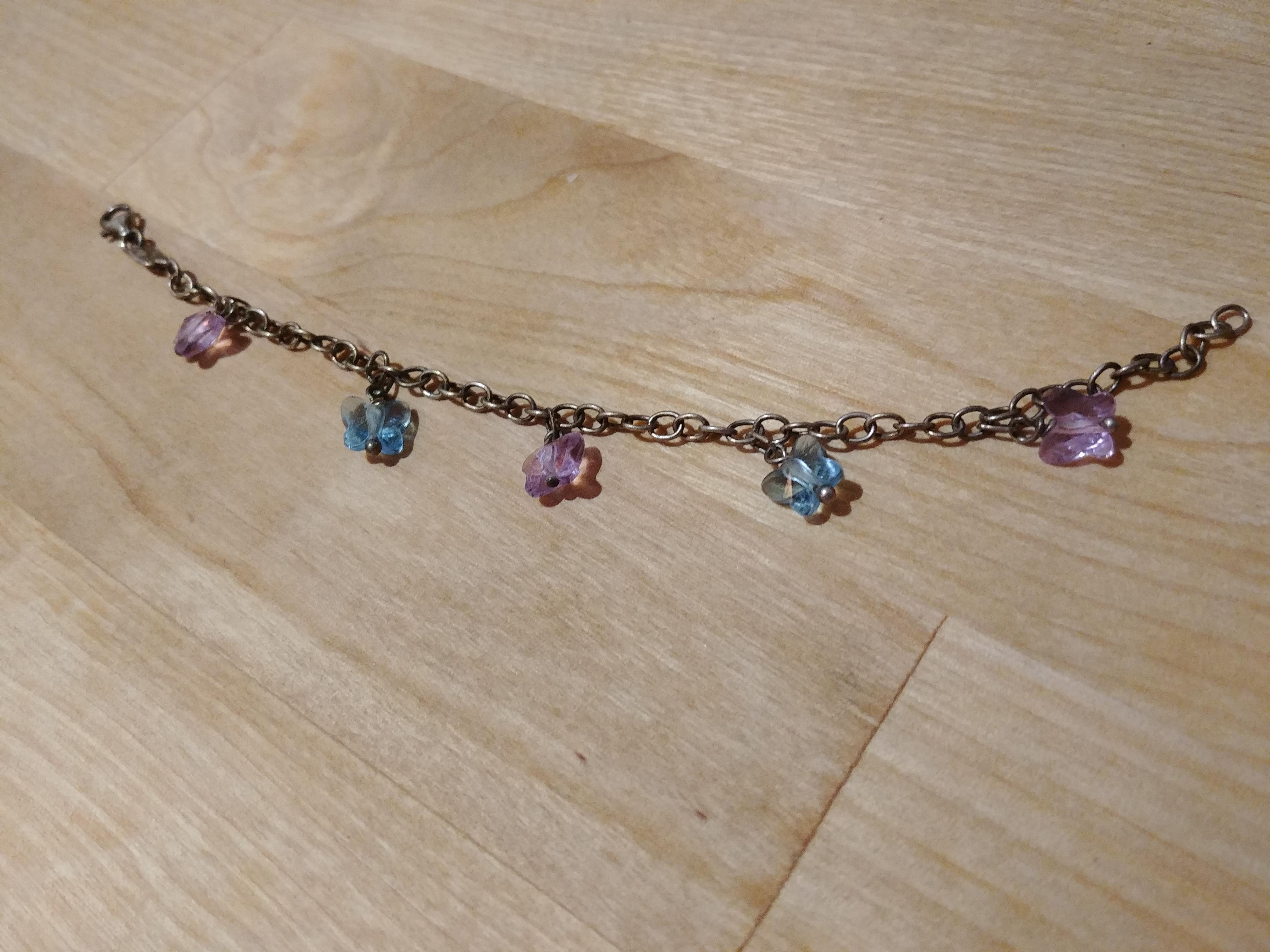 How to polish this tarnished silver bracelet with crystal charms? Can I