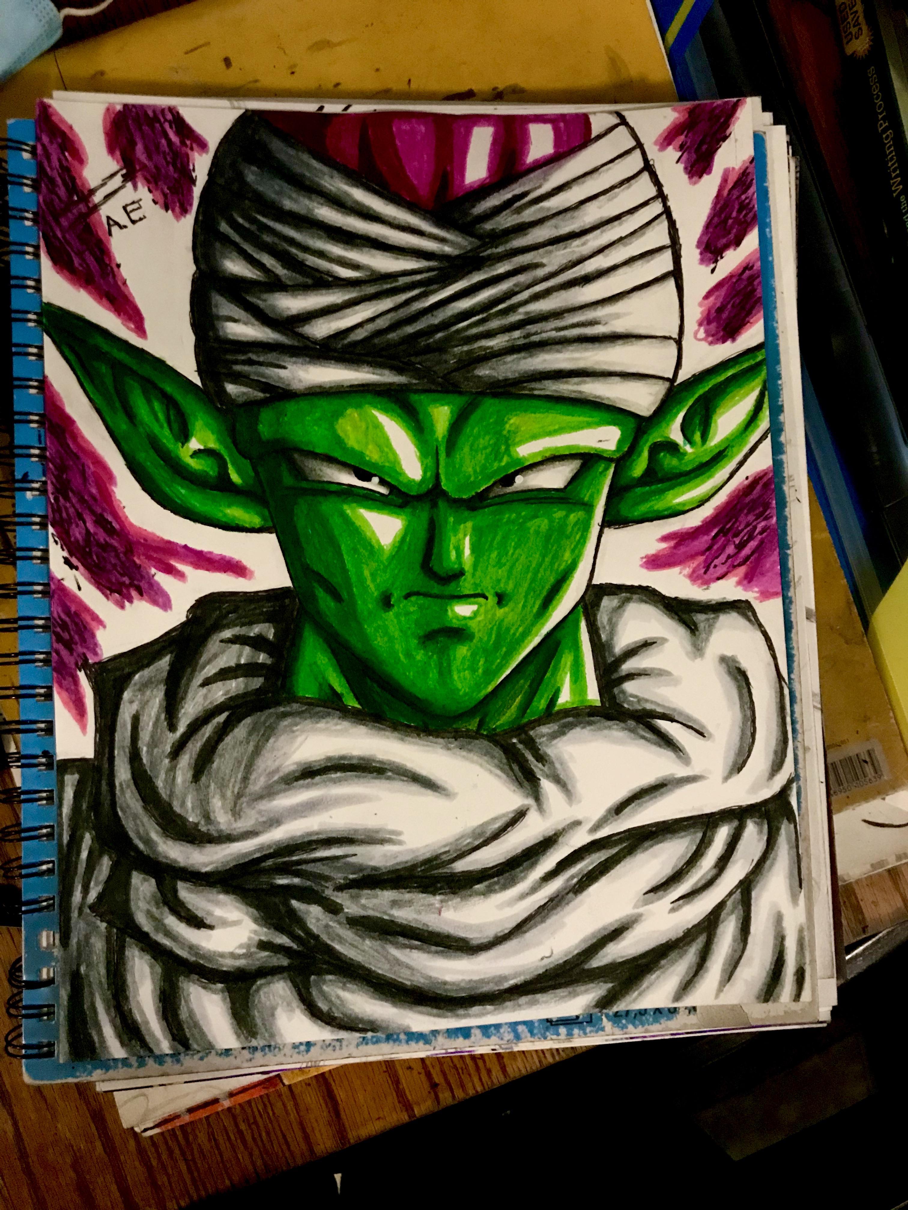 Drawing the magnificent piccolo r/dbz