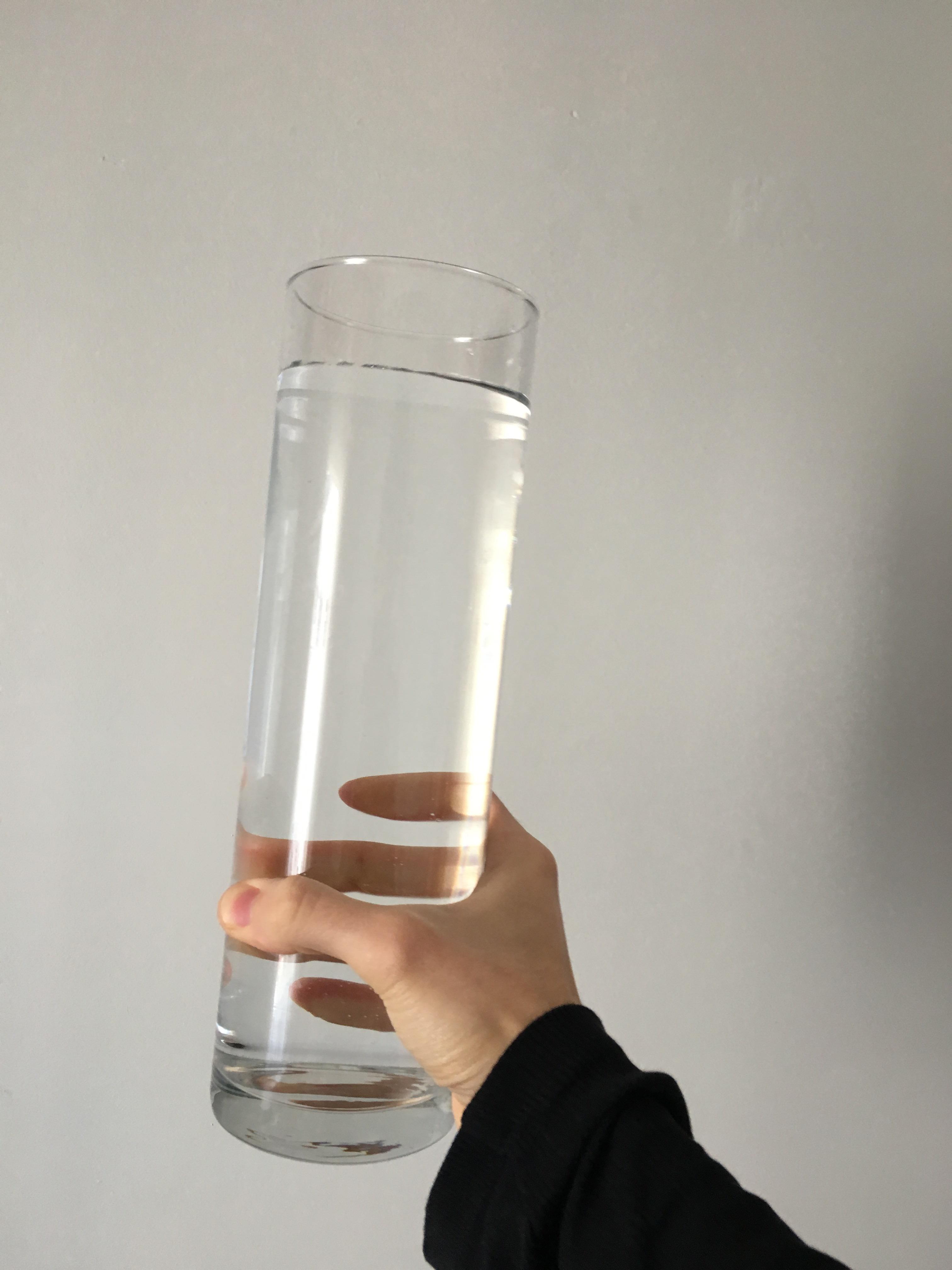 Ah yes finally a fine glass of water that will satisfy my thrist. r