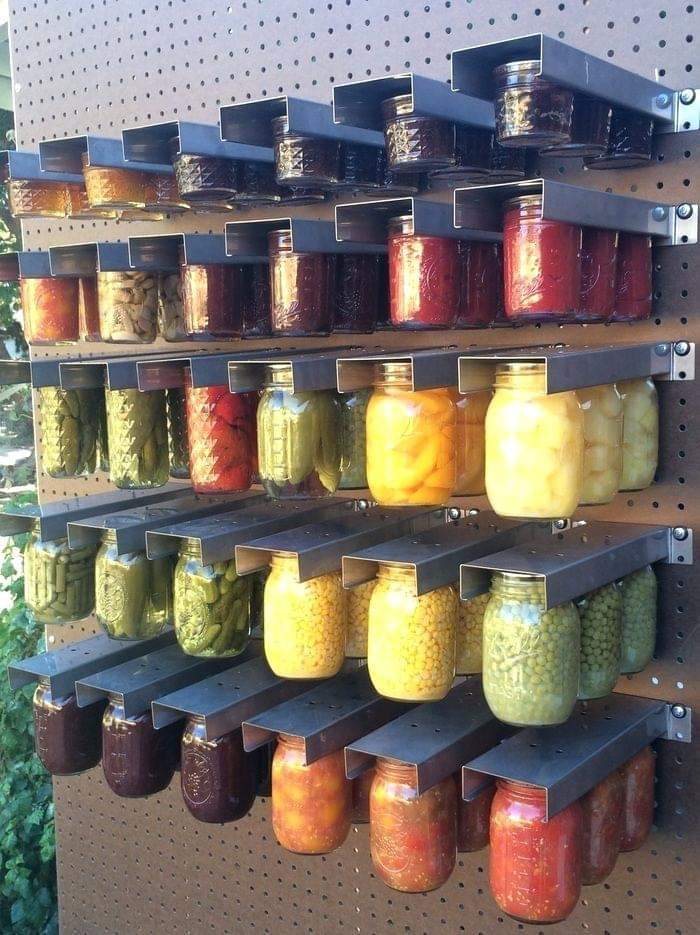 A clean way to organize your canned goods r/ThePrepared