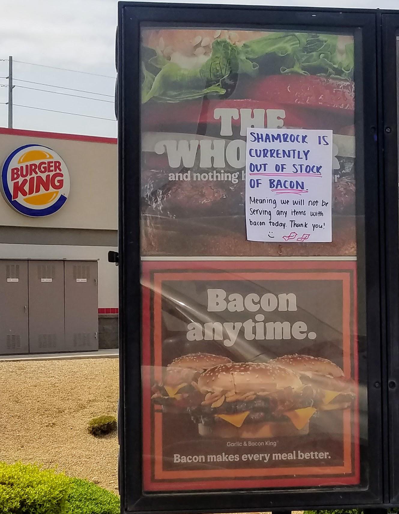 Maybe just me, but I would probably have put the sign on the bottom ad