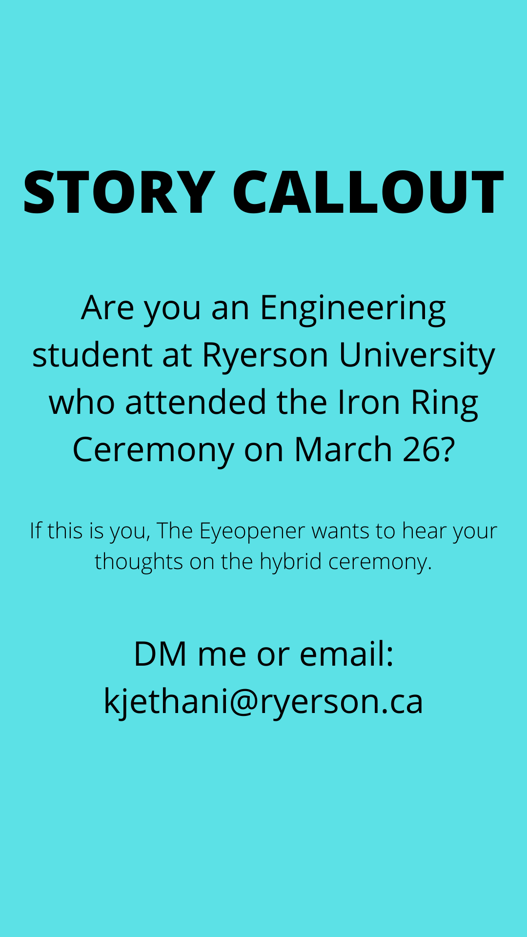 Calling Engineering students at Ryerson! r/ryerson
