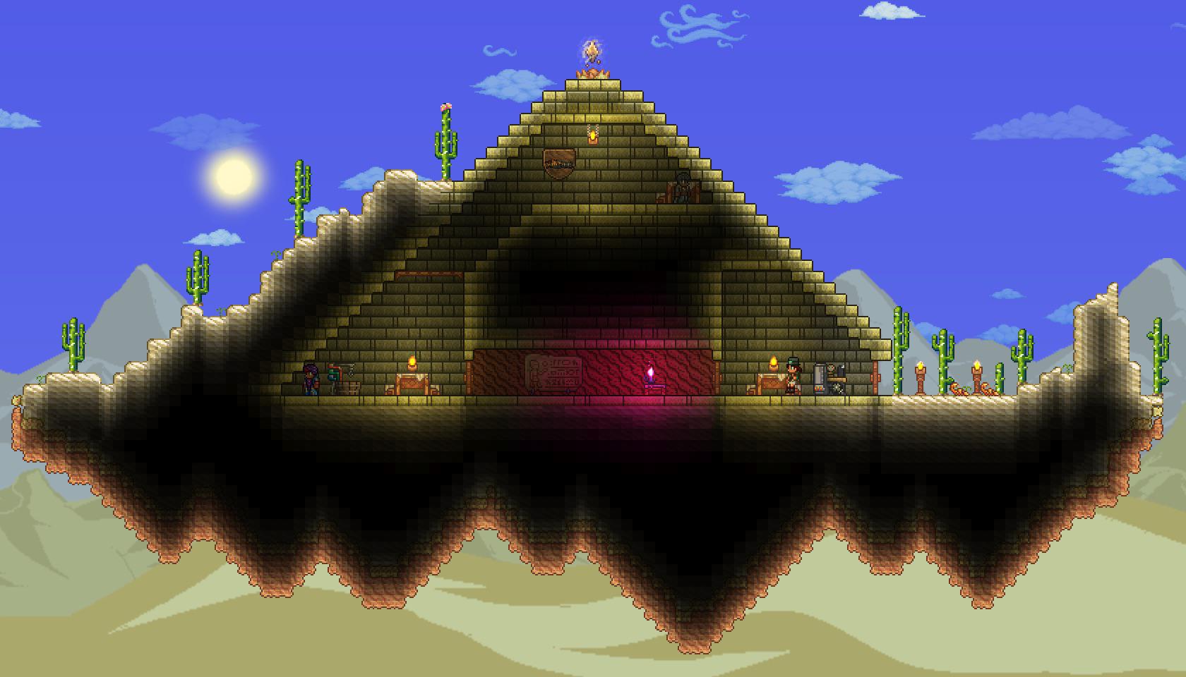 My desert biome! r/Terraria