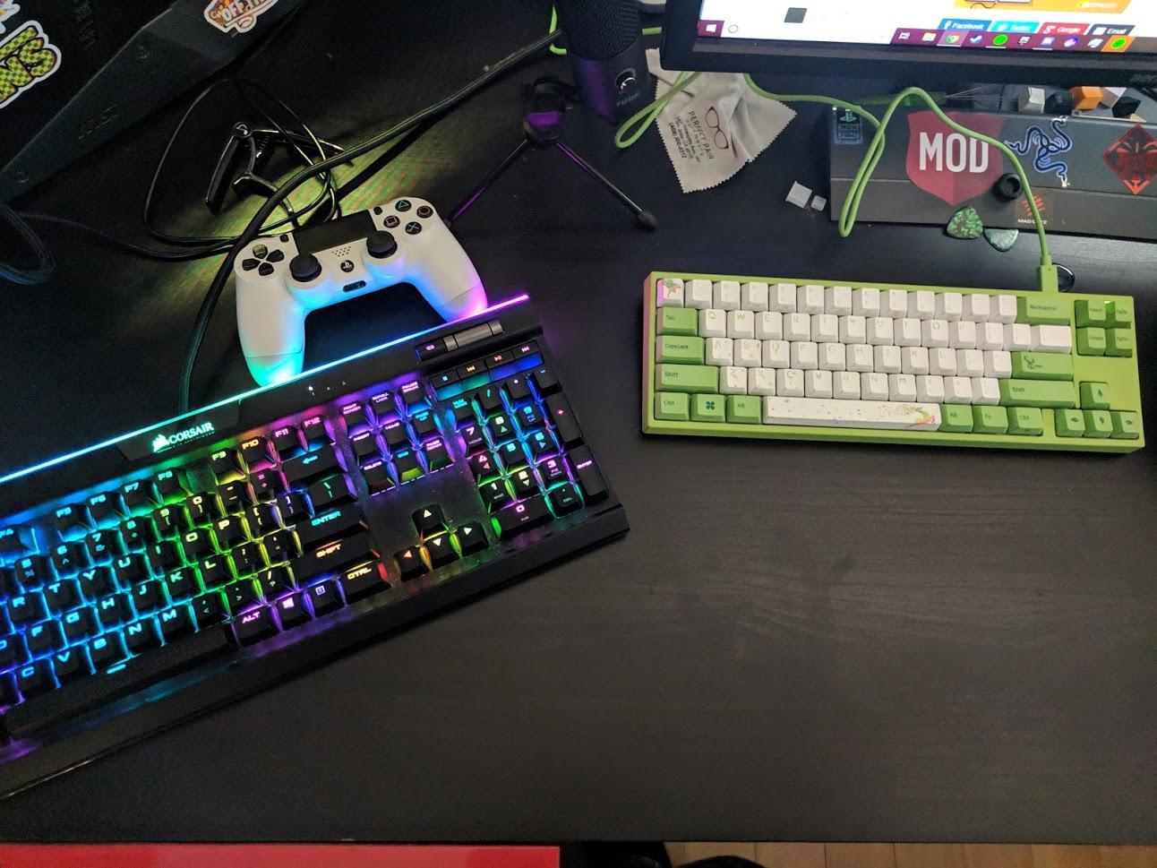 After years of using gaming keyboards with RGB and cheap stabs, I made