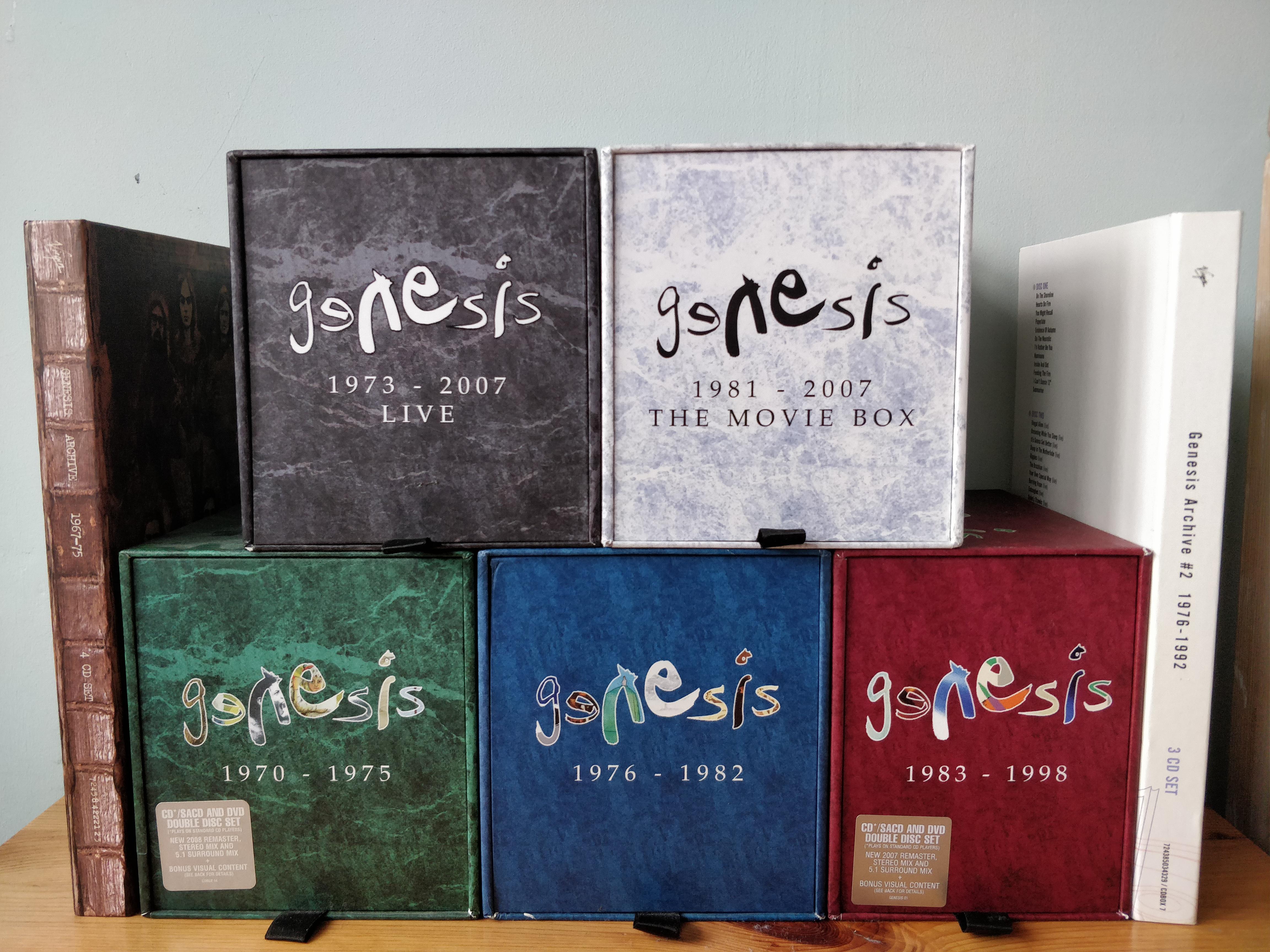 After many years, I finally completed the Genesis box set collection