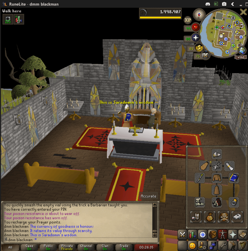 Church service next Sunday, Noon central USA time. Everyone is