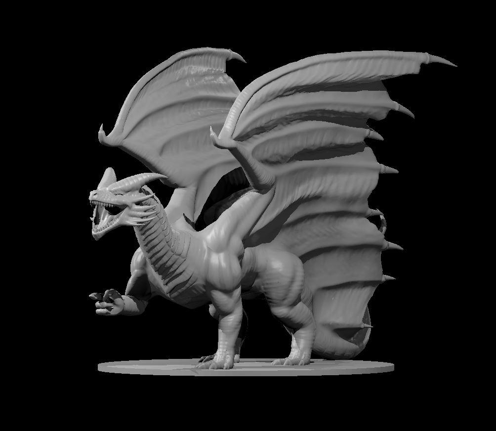 Copper Dragon now updated! Free stl link in comments D r/PrintedMinis