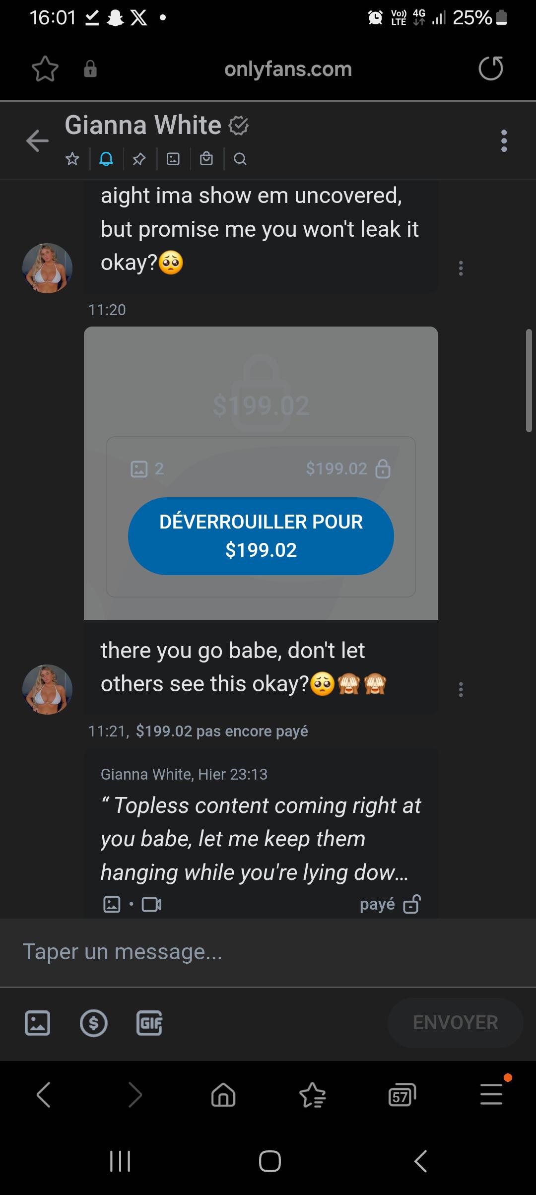 Any news from her and her massive boobs ? : giannawhitex