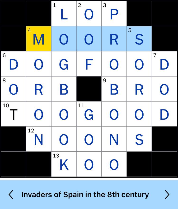 NYT Crossword Puzzle got it wrong. It’s Moops! r/seinfeld