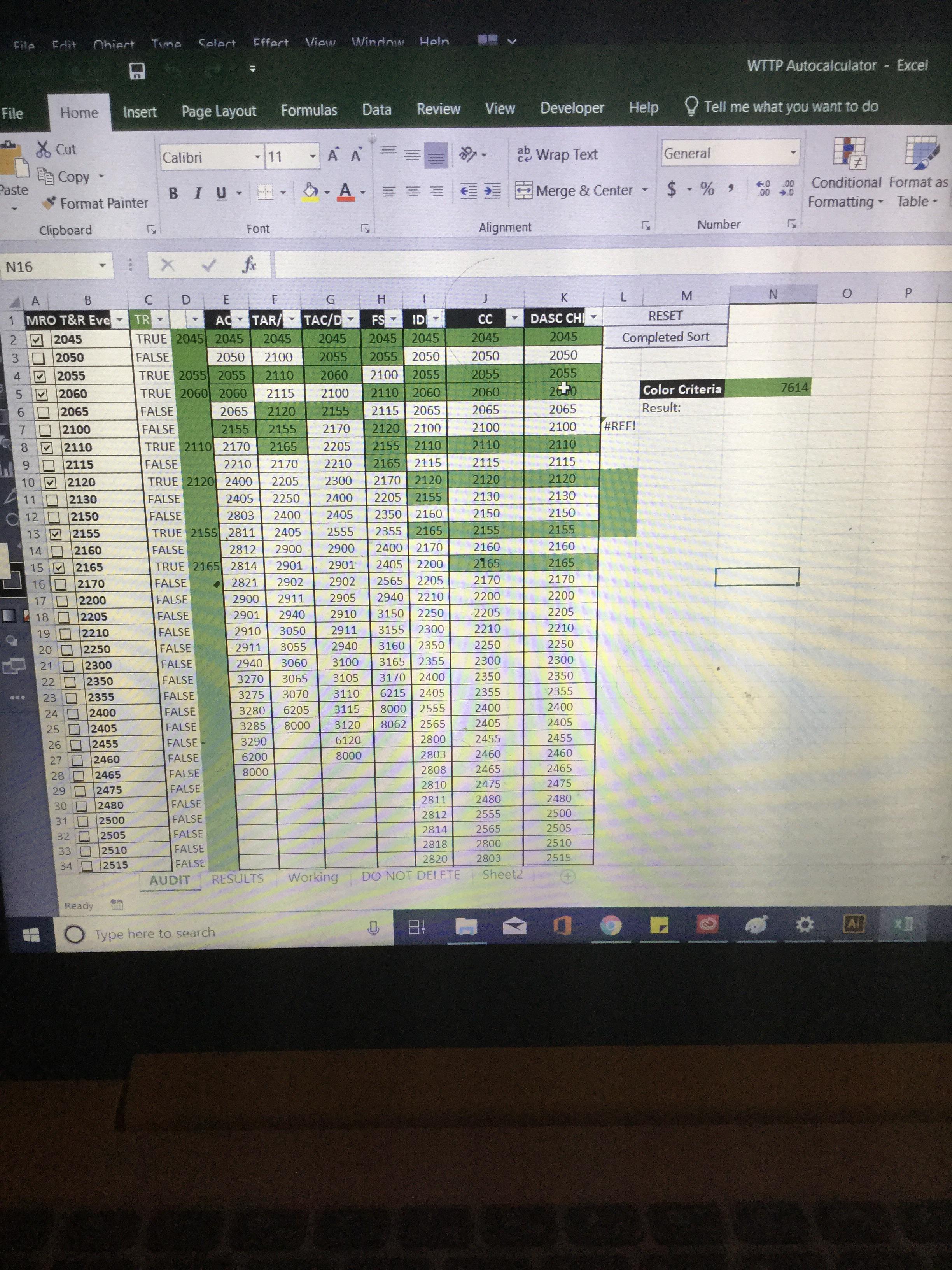 Count Colored Data in A Column r/excel