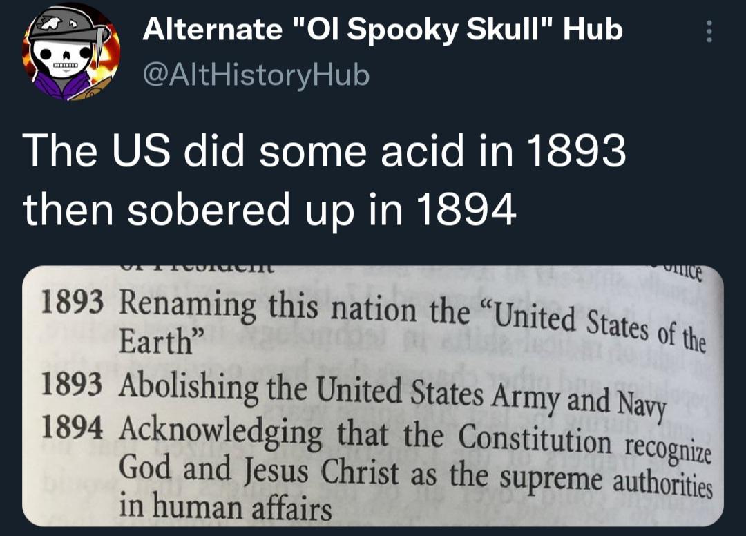 Based alternate history hub r/religiousfruitcake