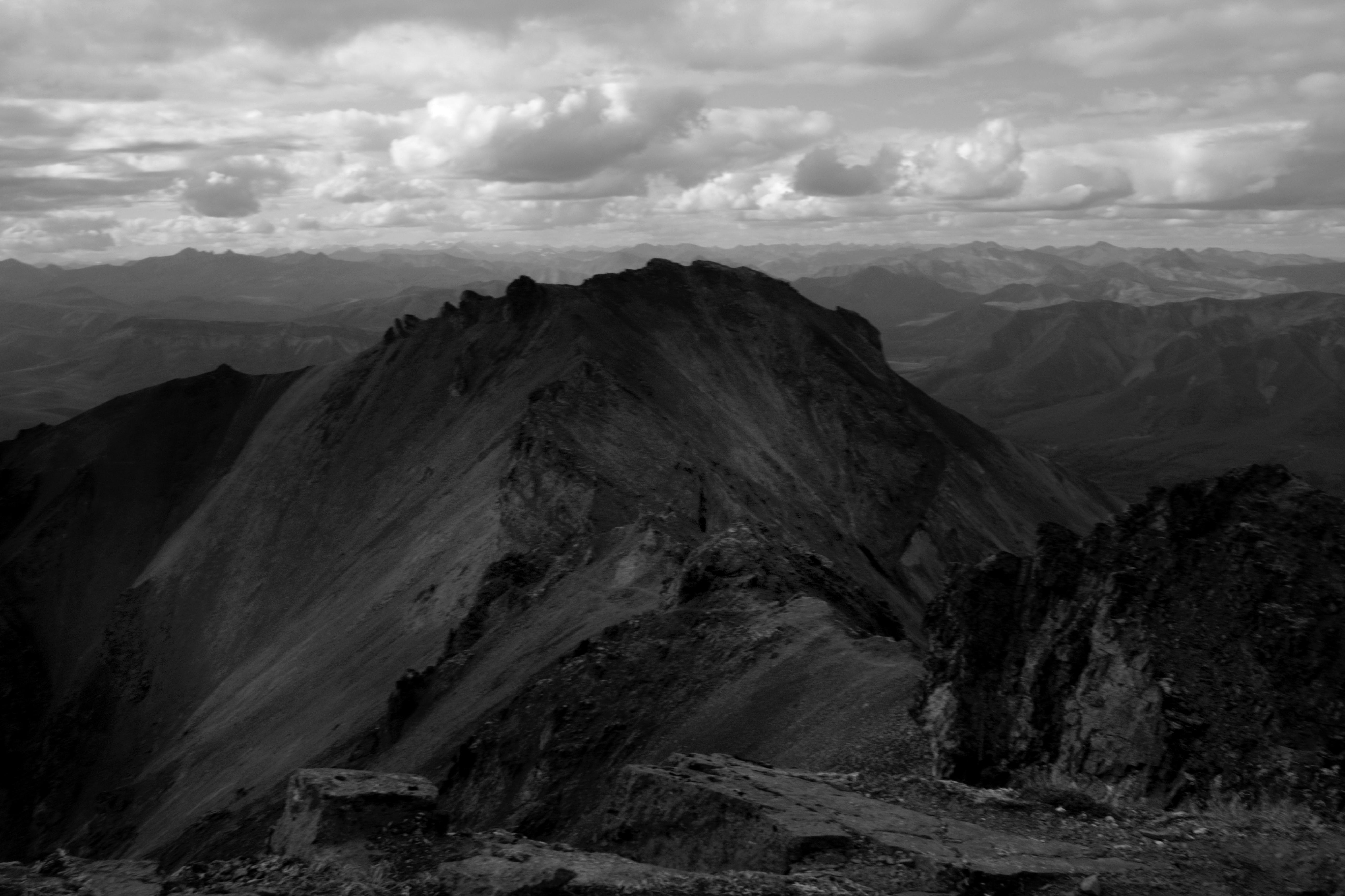 On the Summit of Gunsight Mountain in Glacier View, Alaska. 5198X3462