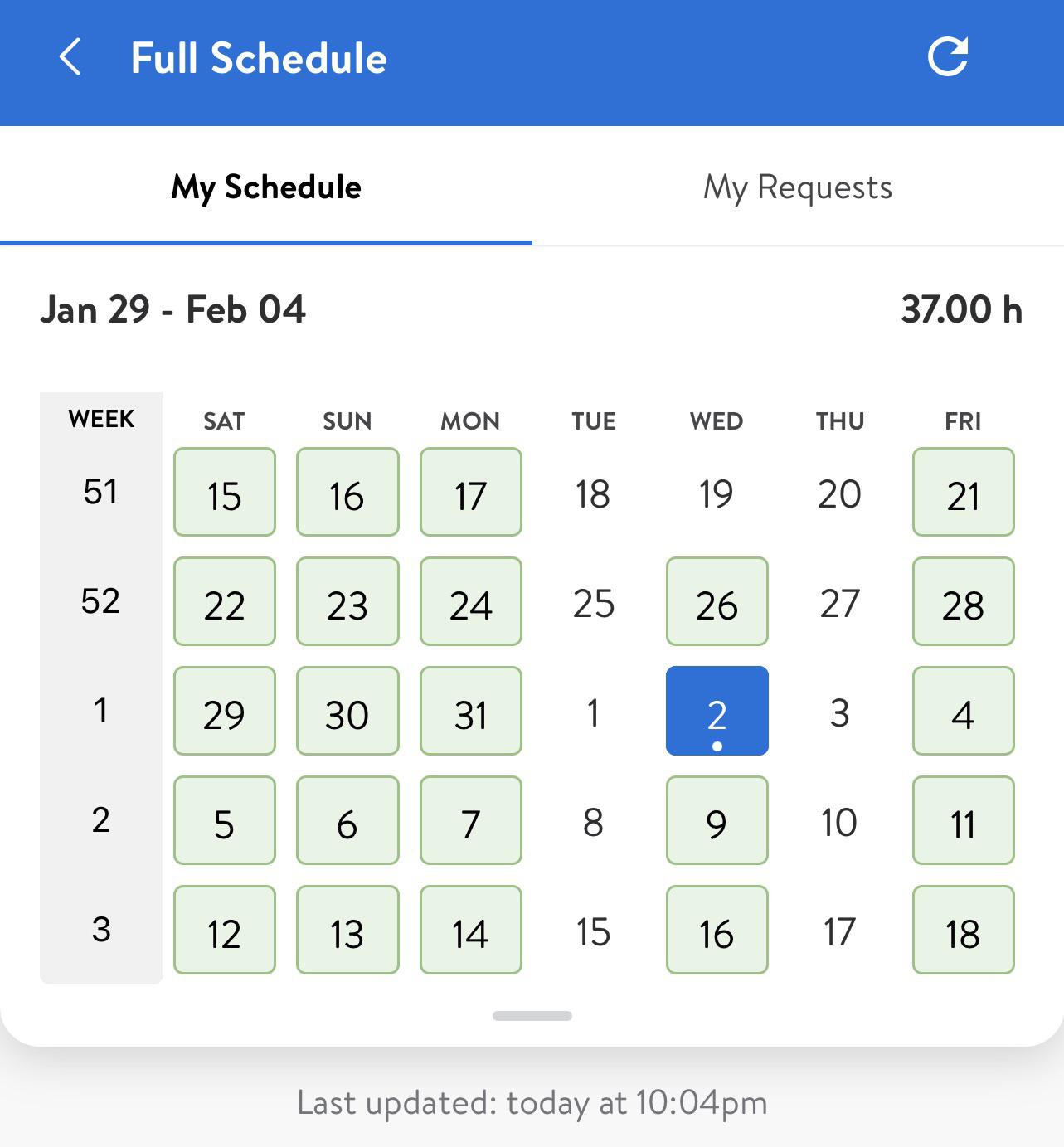 I asked for part time hours because I’m a full time college student. I