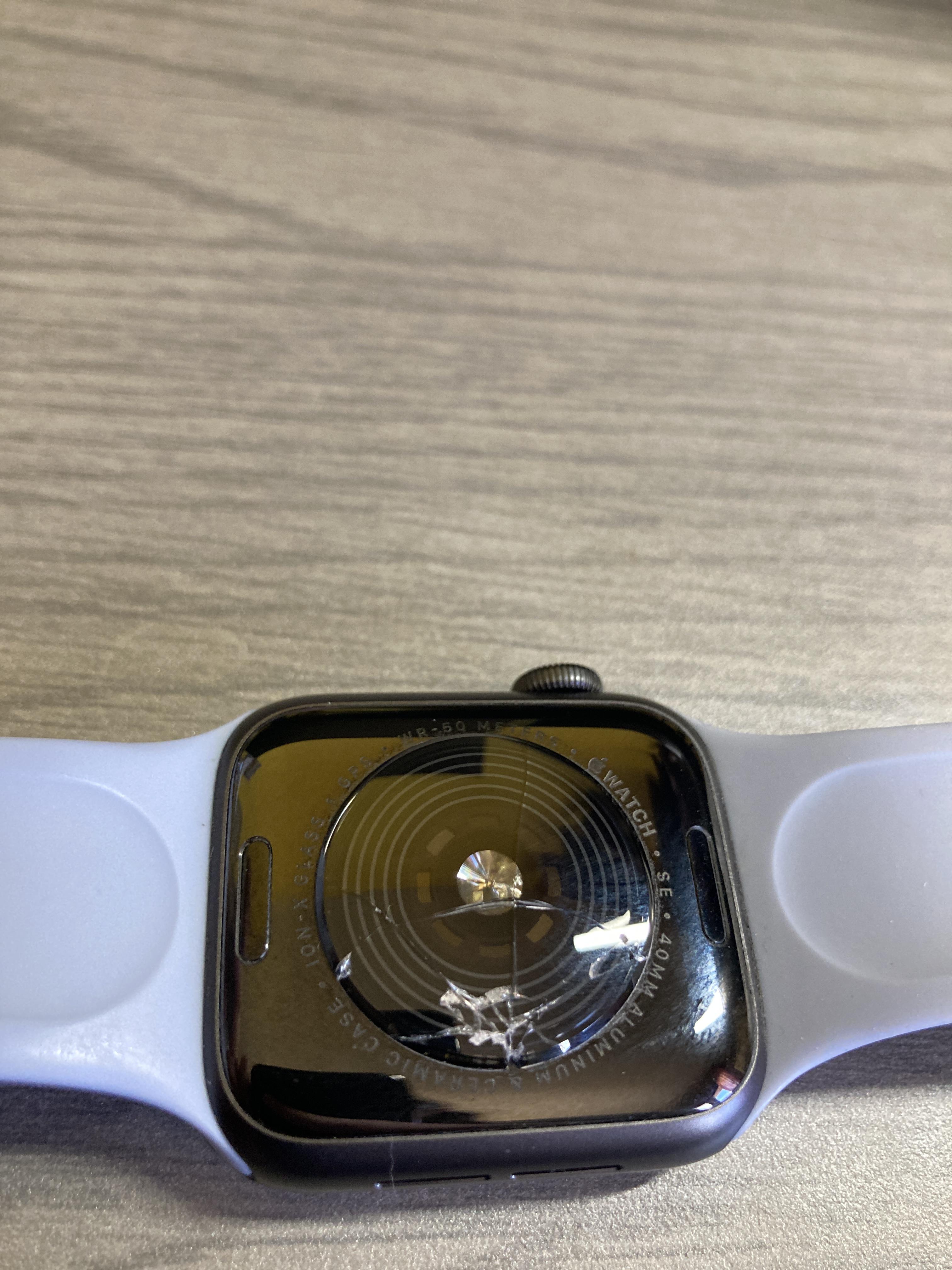 Apple watch SE heart rate sensor cracked. (i don’t know how to add text so i will do so in the