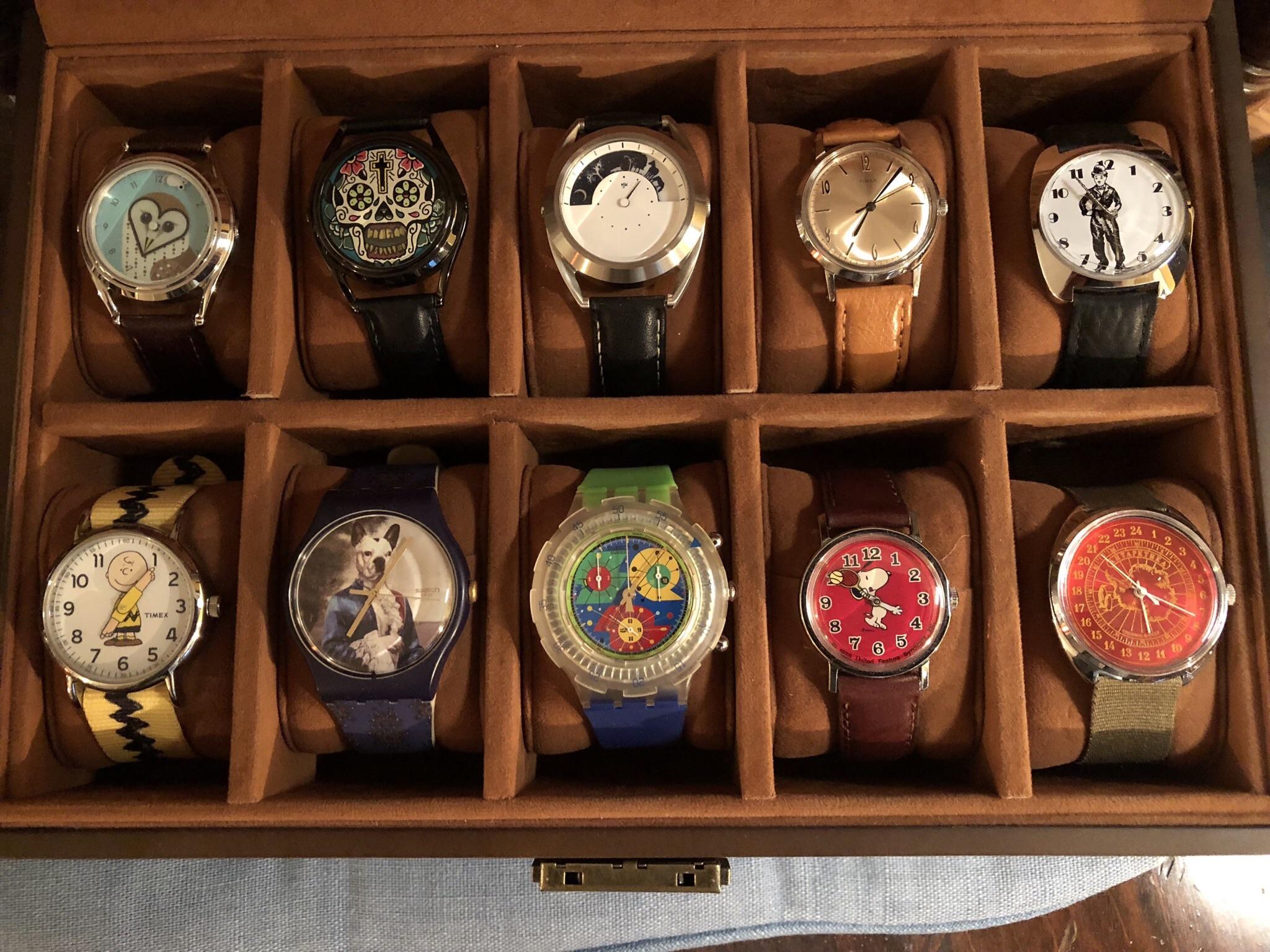 [Don’t Be Afraid of the Whimsical] 1/3 of my collection r/Watches