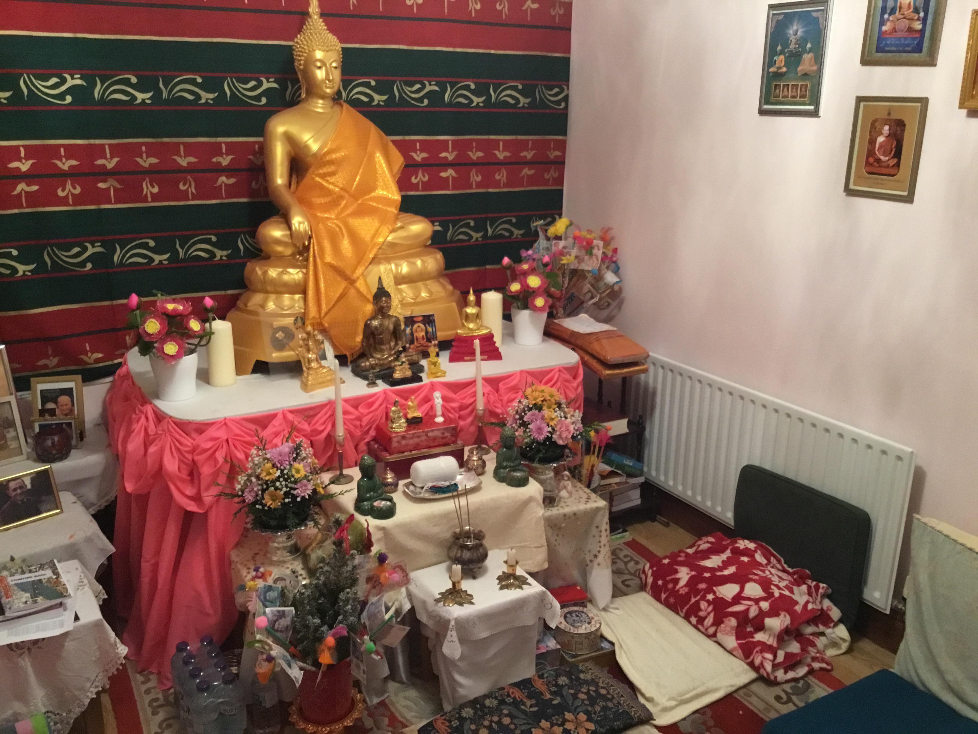My mum is a Buddhist. We have a room in our house for chanting and