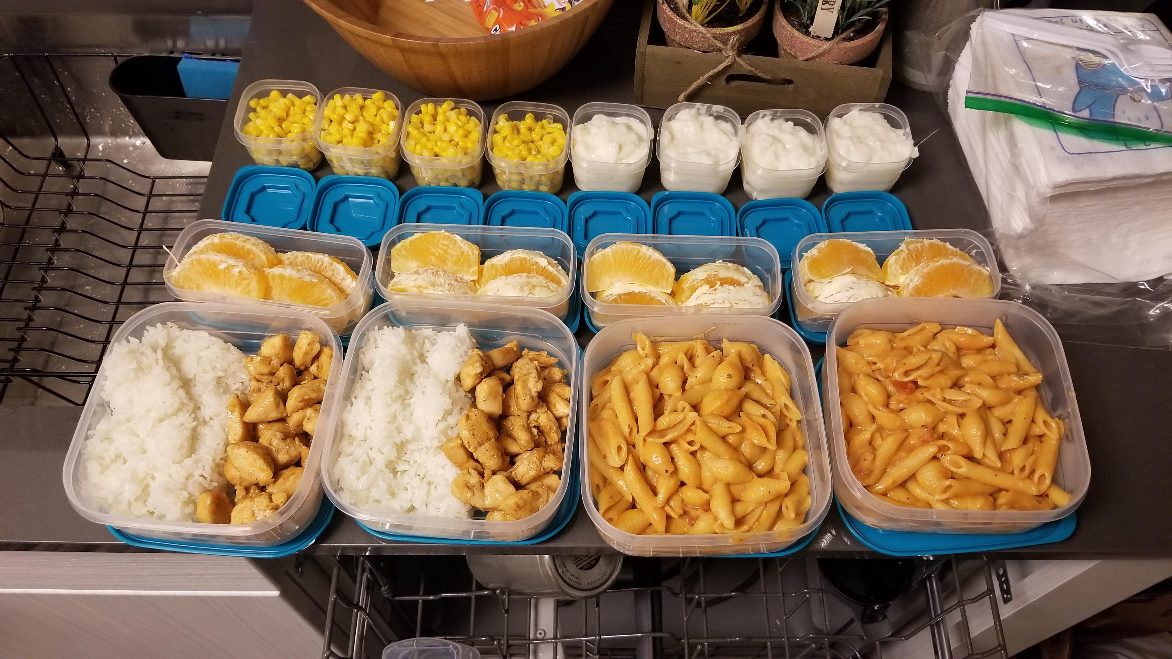Just graduated, literally first meal prep ever. And then a friend sent