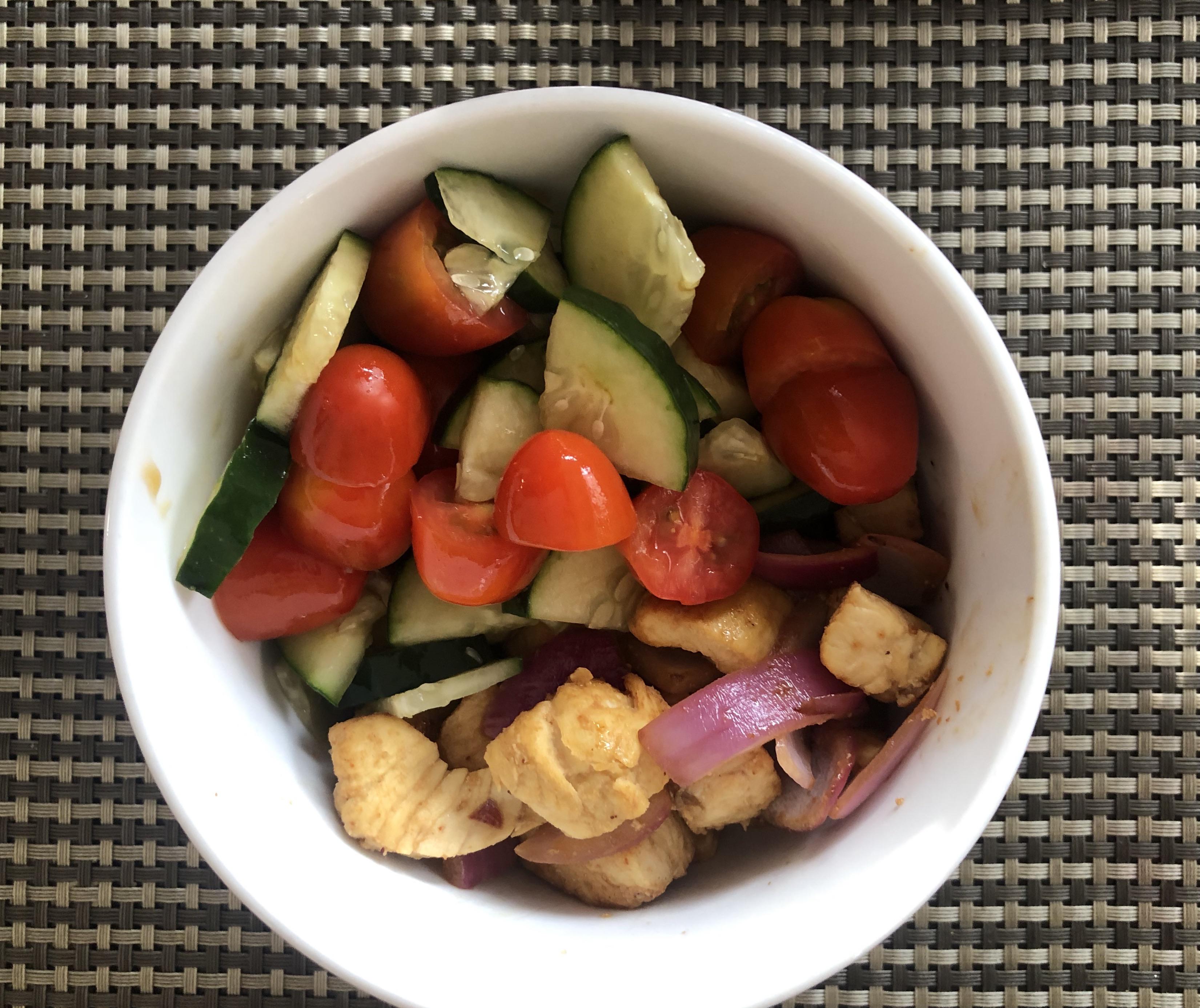 Homemade Chicken Bowl 275 calories r/1200isplenty