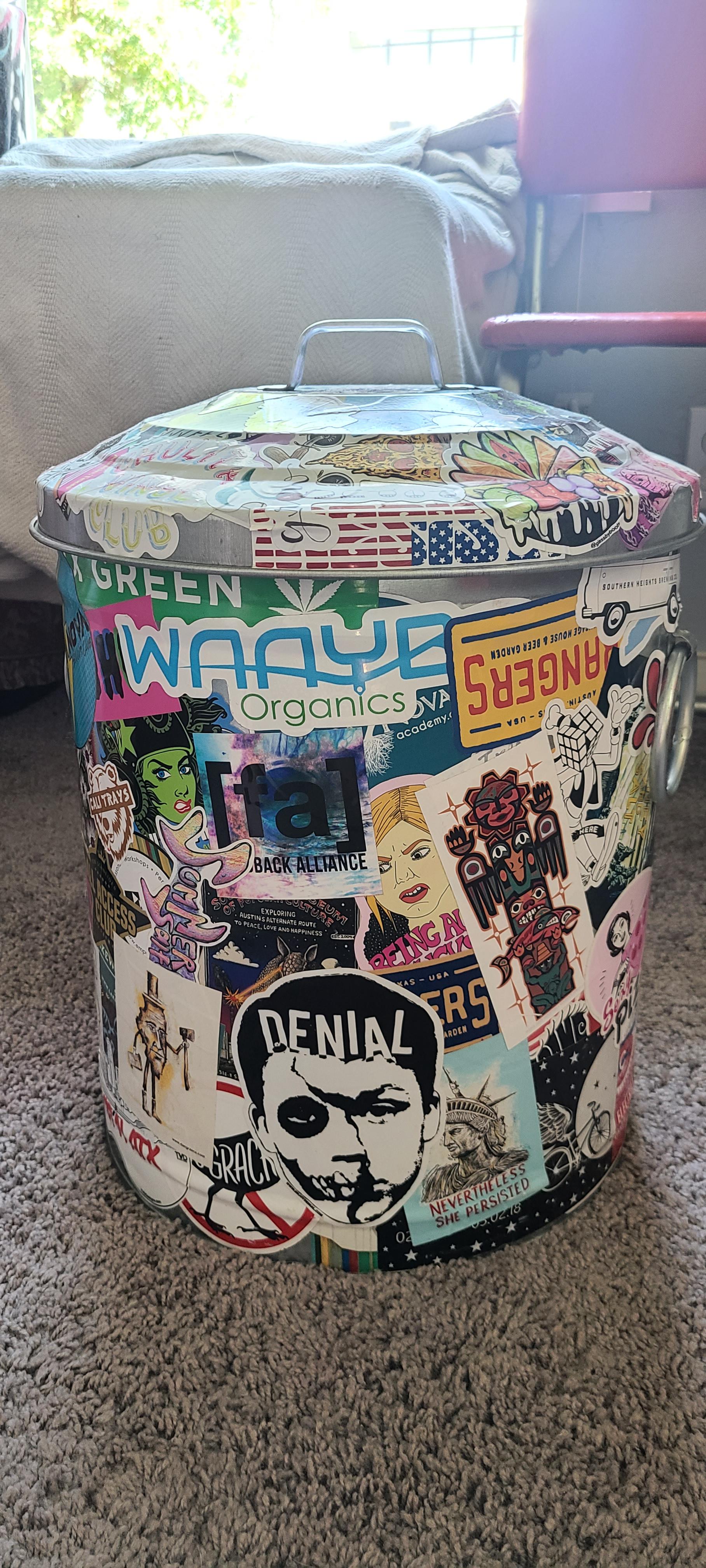 Finished this a long time ago. It's my dog food storage r/sticker