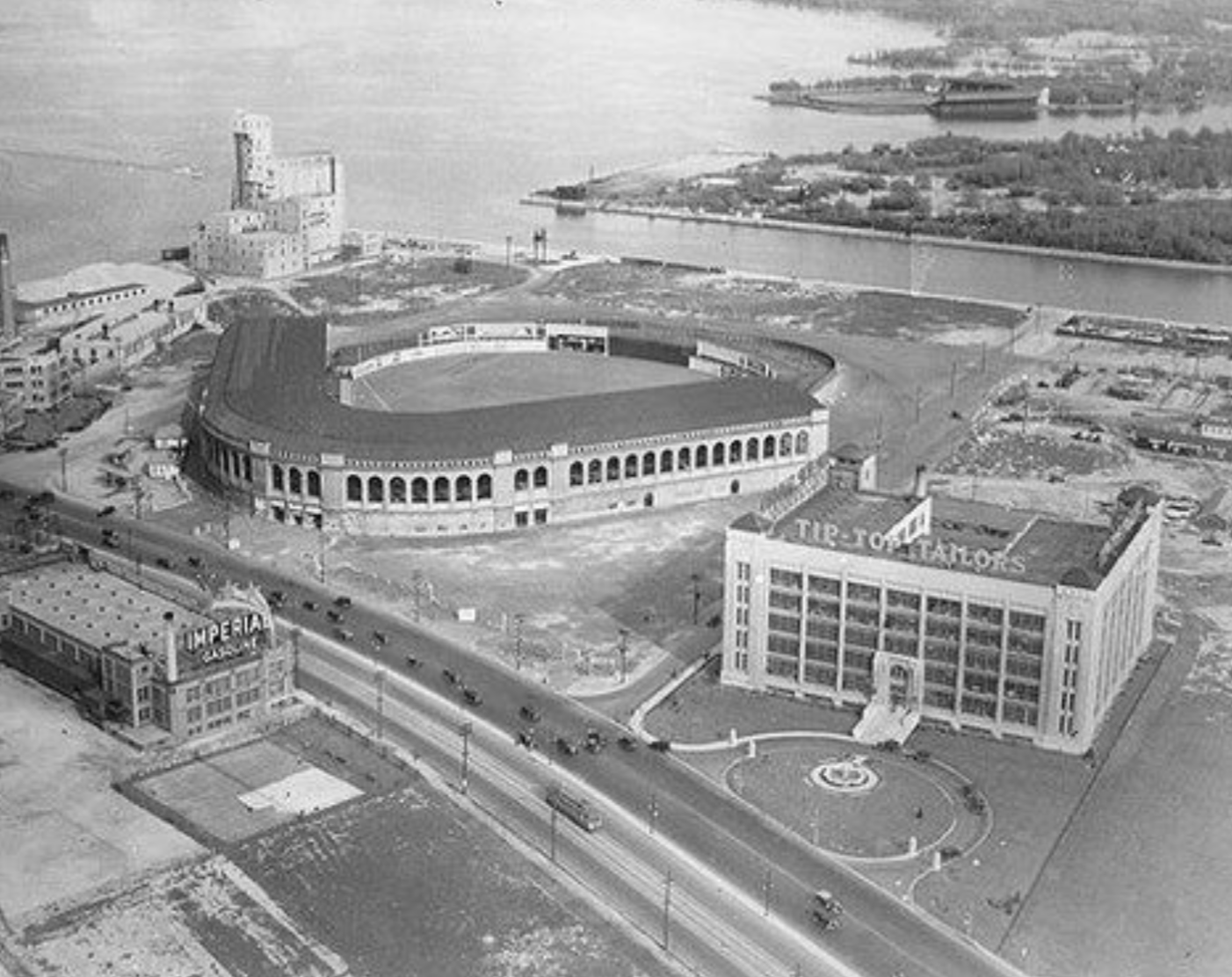 Maple Leaf Stadium, built 1927 and torn down 1967, home of the Toronto