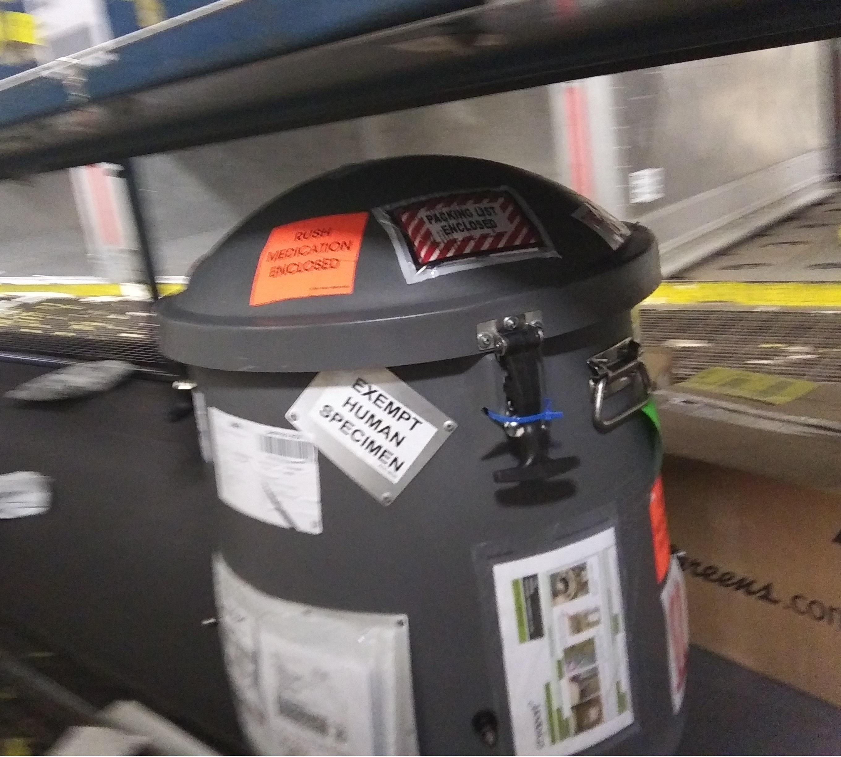 Exempt Human Specimen good way to creep out package handlers r