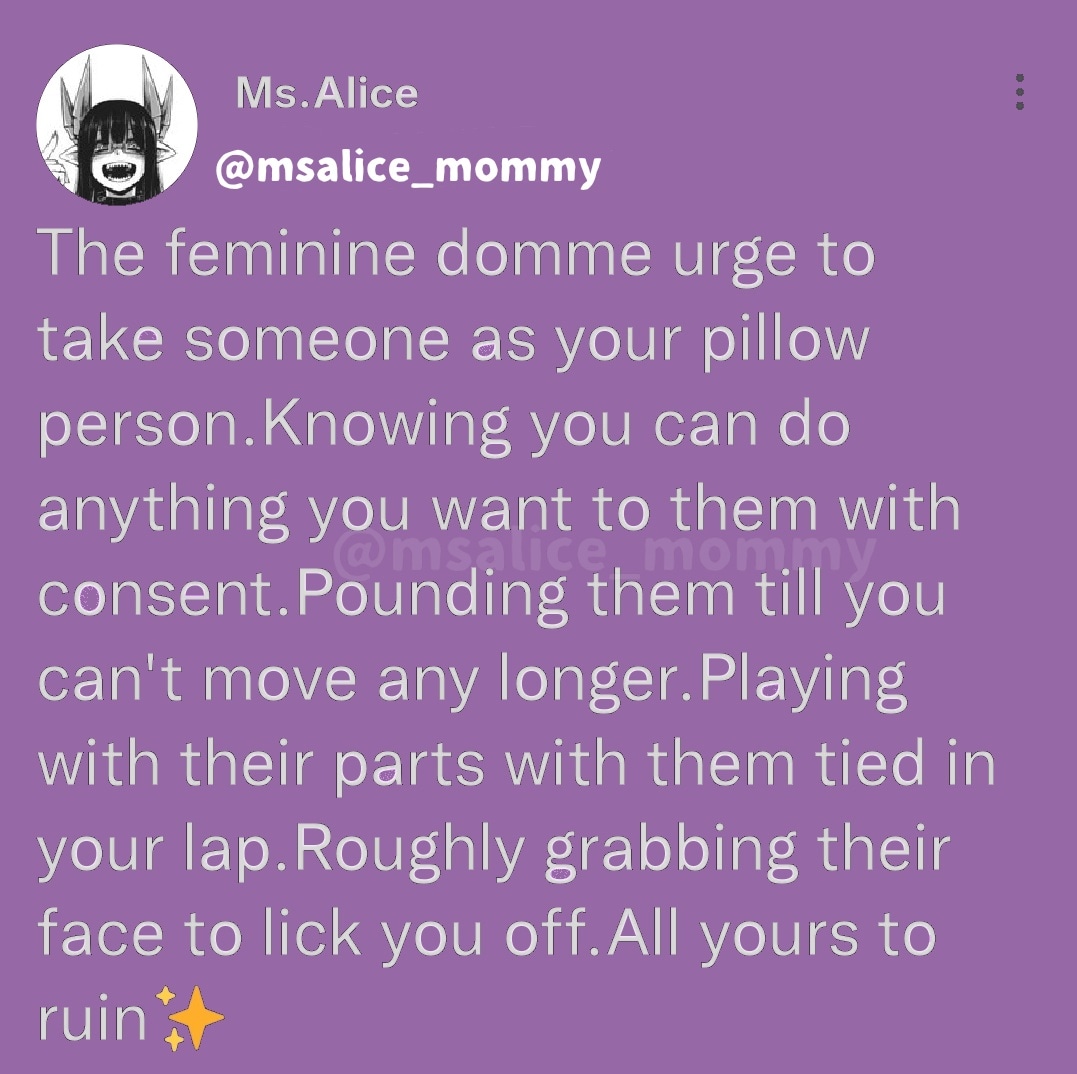 Pillow person is a gender neutral term I used instead of pillow