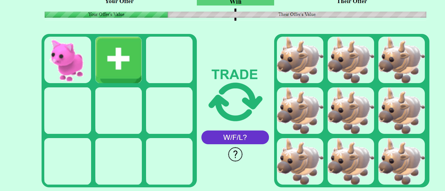OMG GUYS ADOPT ME CALCULATOR SAID THIS WAS A WIN! I JUST DID IT, WHATS