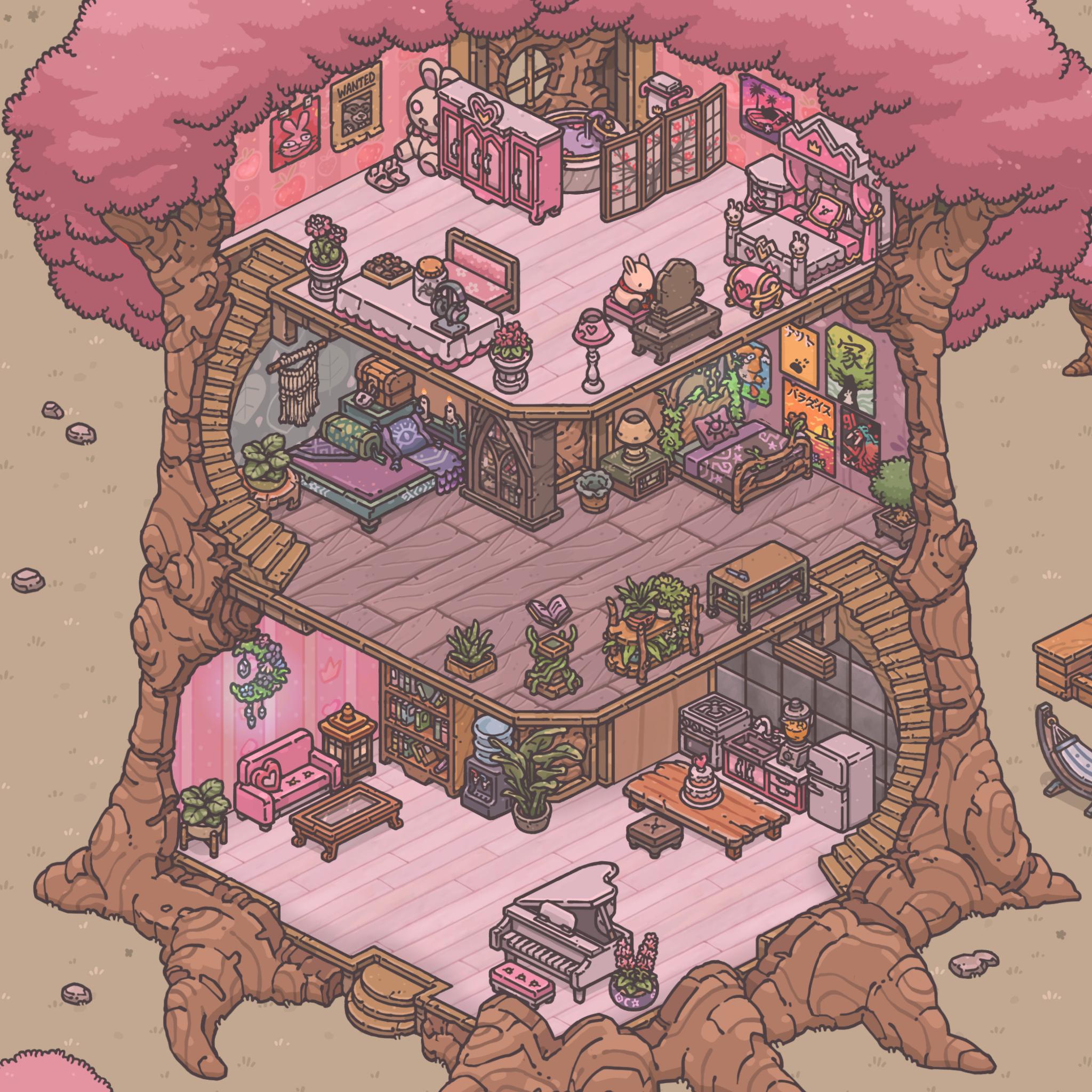 Any ideas on how i could improve the look of tsuki’s house? (Still work