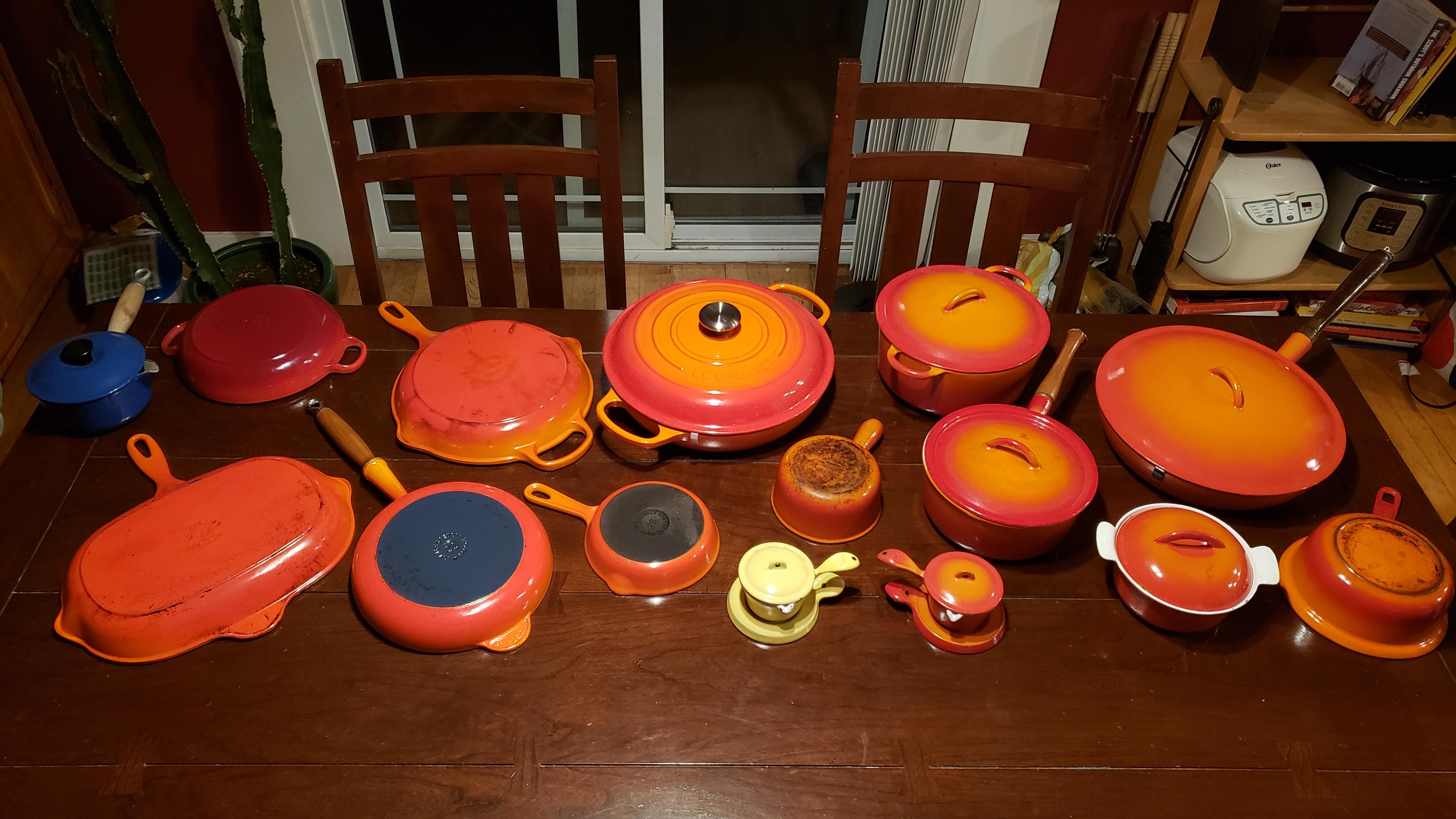 My Le Creuset Descoware collection r/castiron